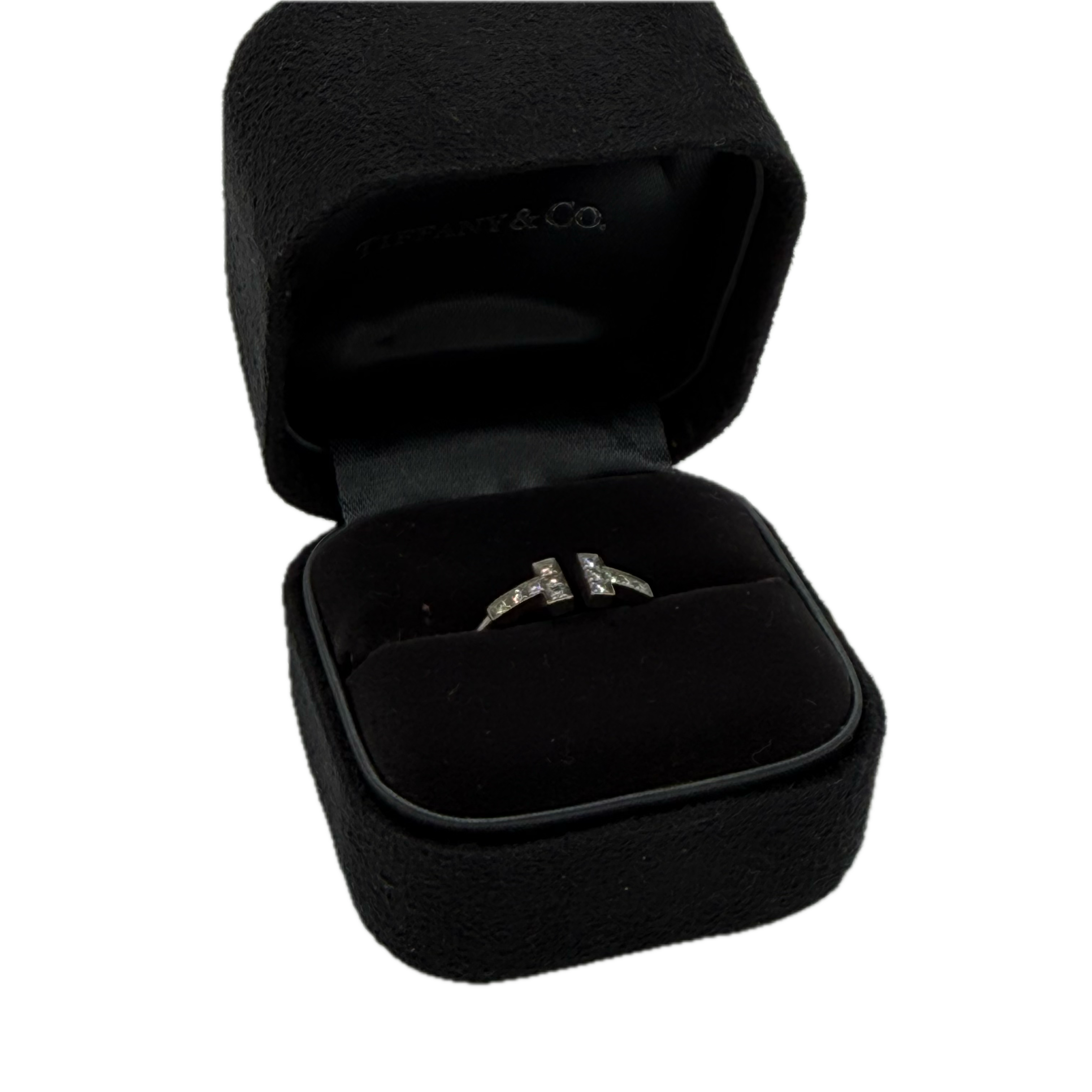 Tiffany & Co | T Diamond Wire Ring | White Gold