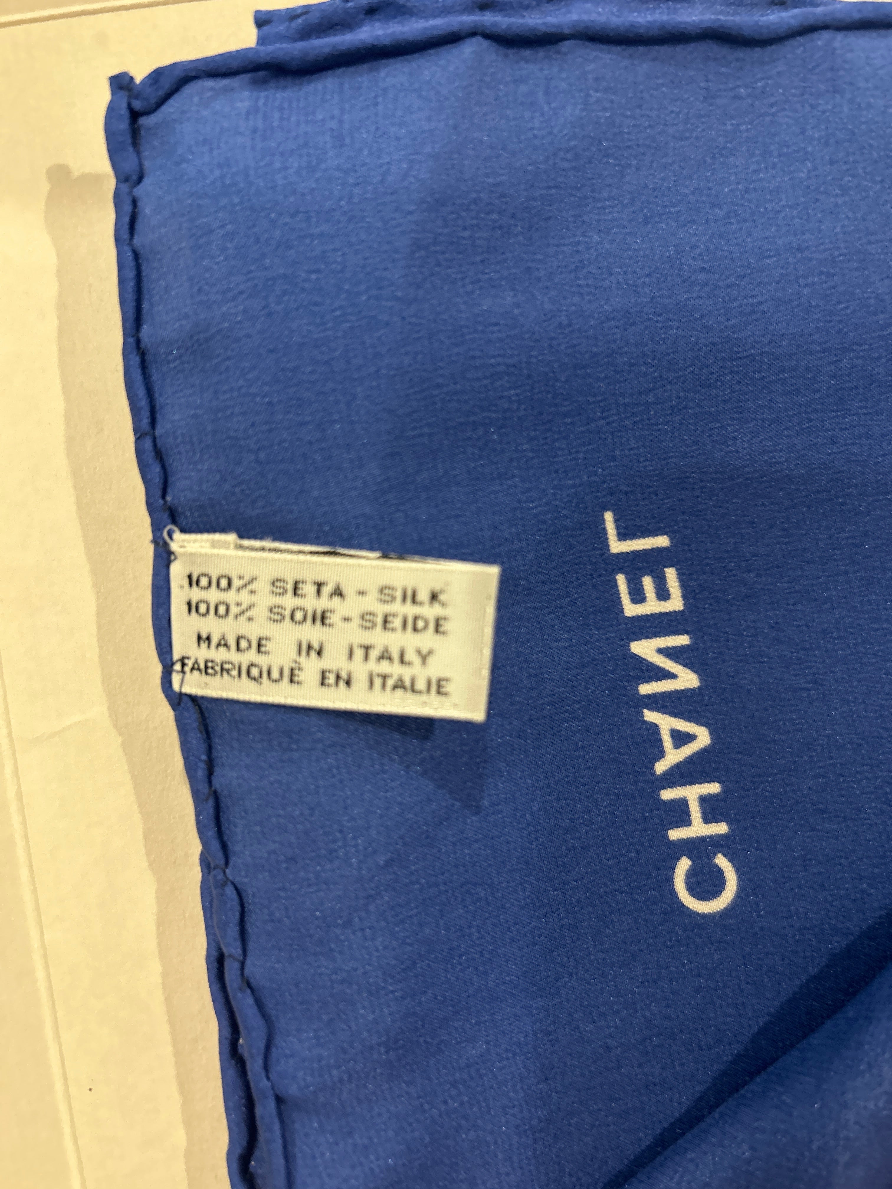 Chanel scarf silk