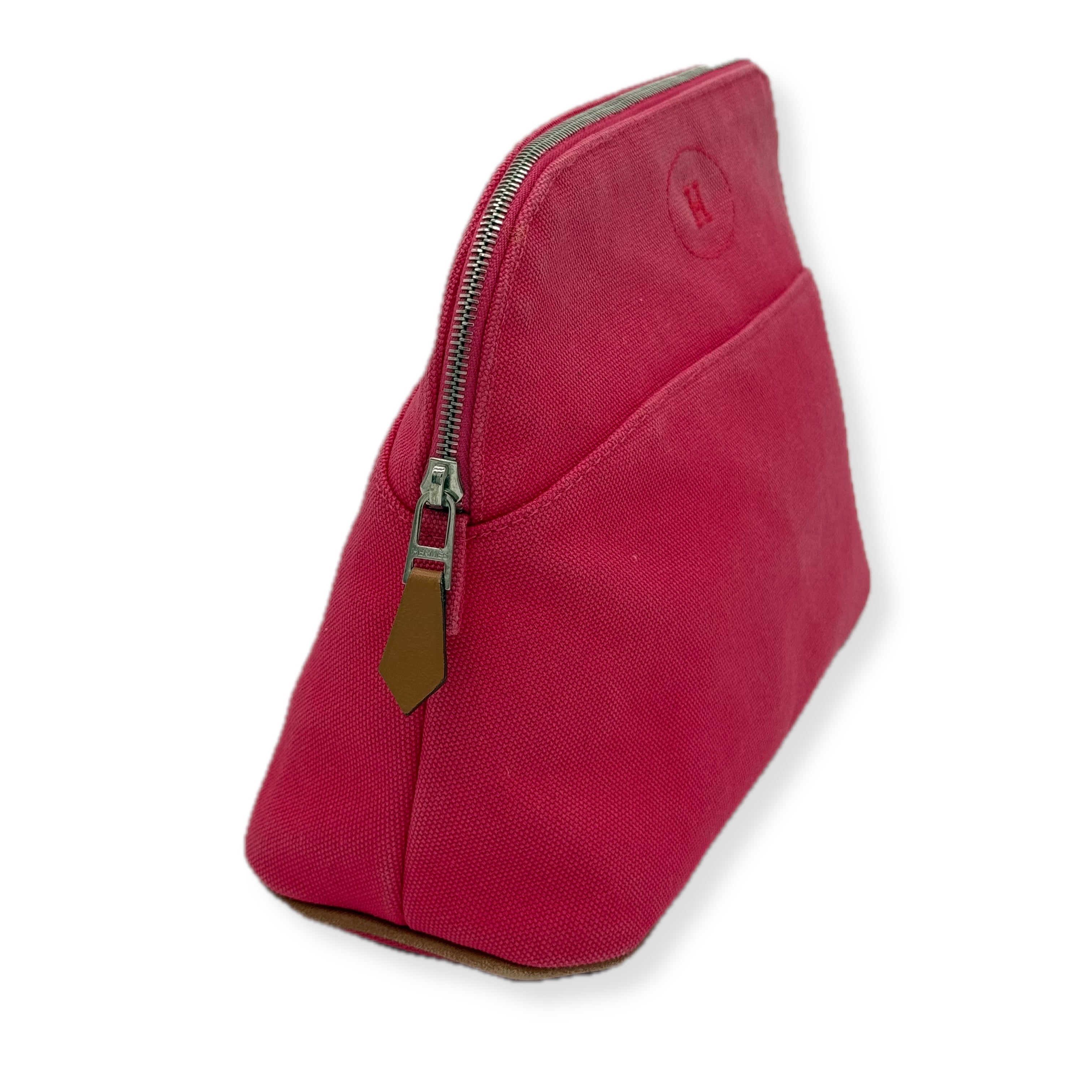 Hermes | Bolide Pouch | Canvas | Silver Hardware