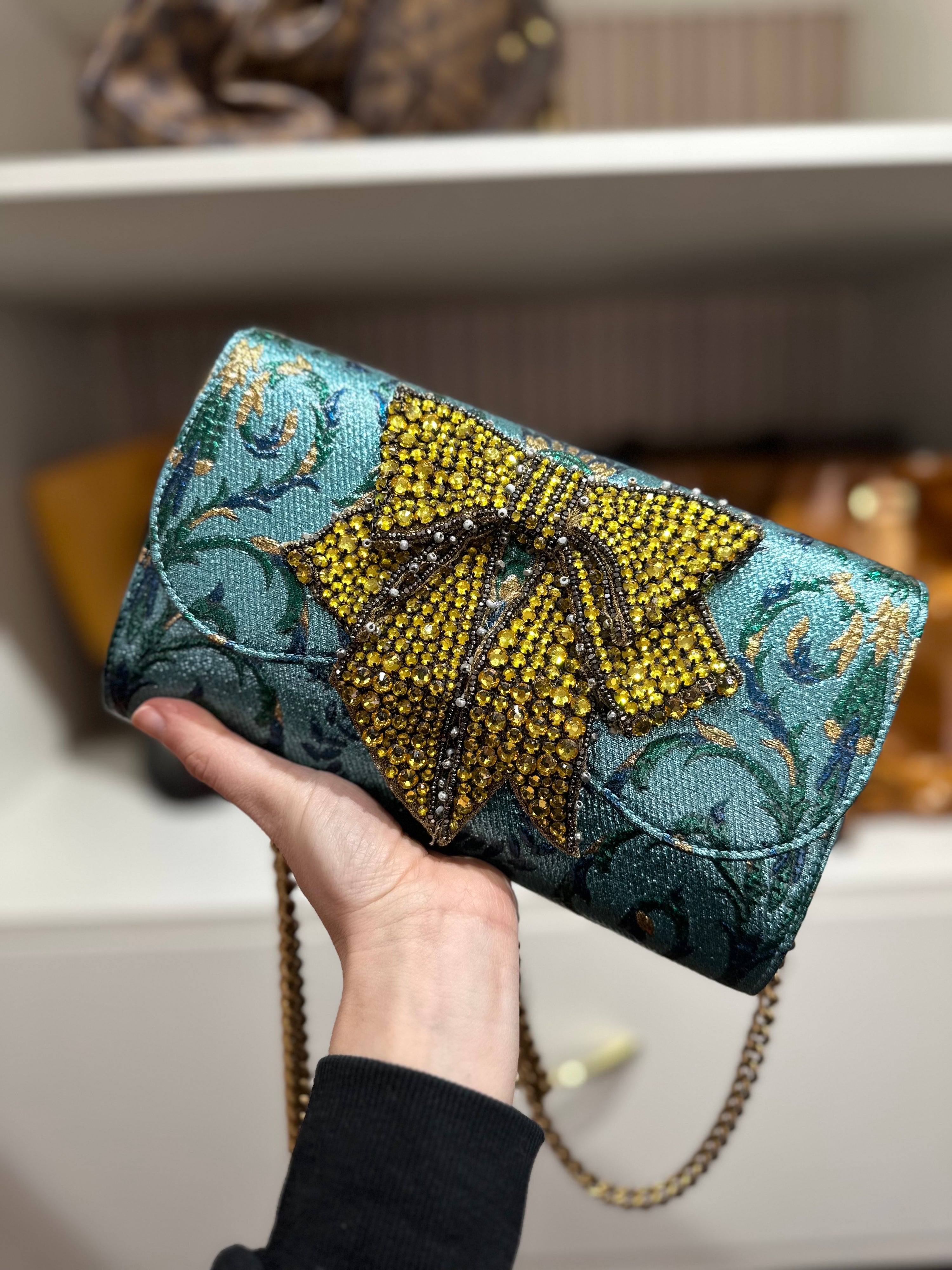 Gucci Embellished Bag with Chain