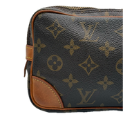 Louis Vuitton | Monogram Clutch Bag | Coated Canvas | Gold Hardware