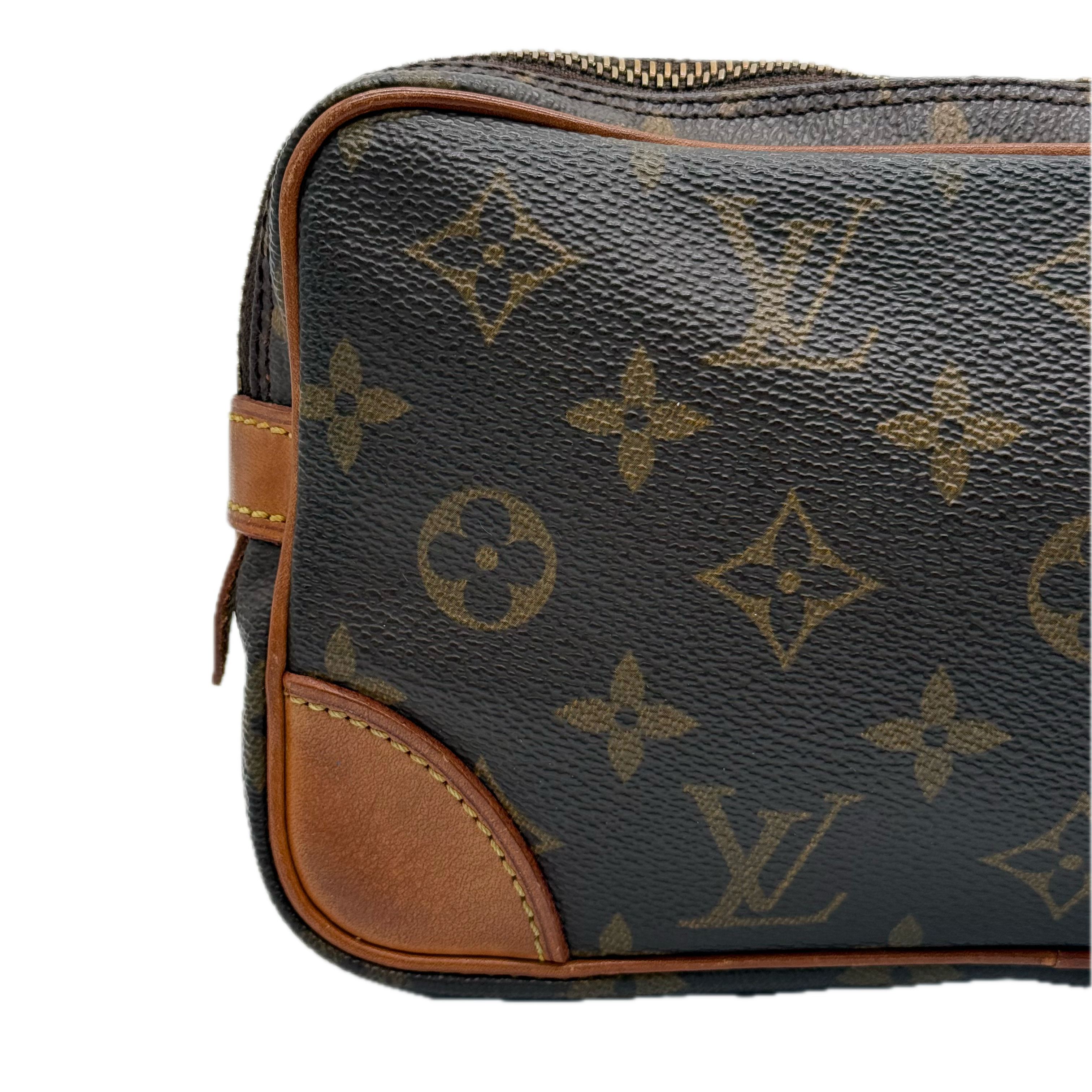 Louis Vuitton | Monogram Clutch Bag | Coated Canvas | Gold Hardware