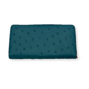 Gucci | Zip Long Wallet | Ostritch Leather | Gold Hardware