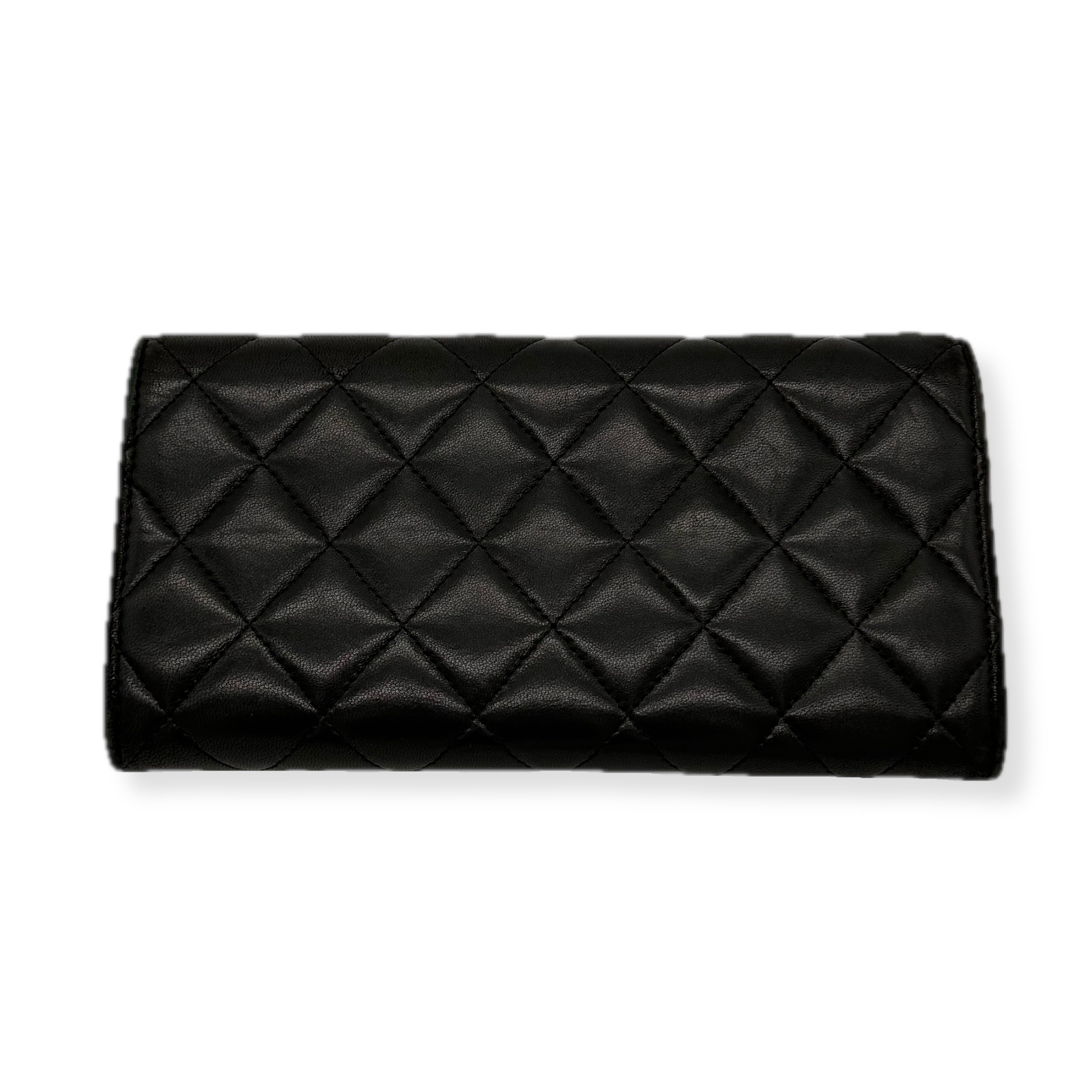 Chanel | Classic Flap Long Wallet | Lambskin | Silver Hardware