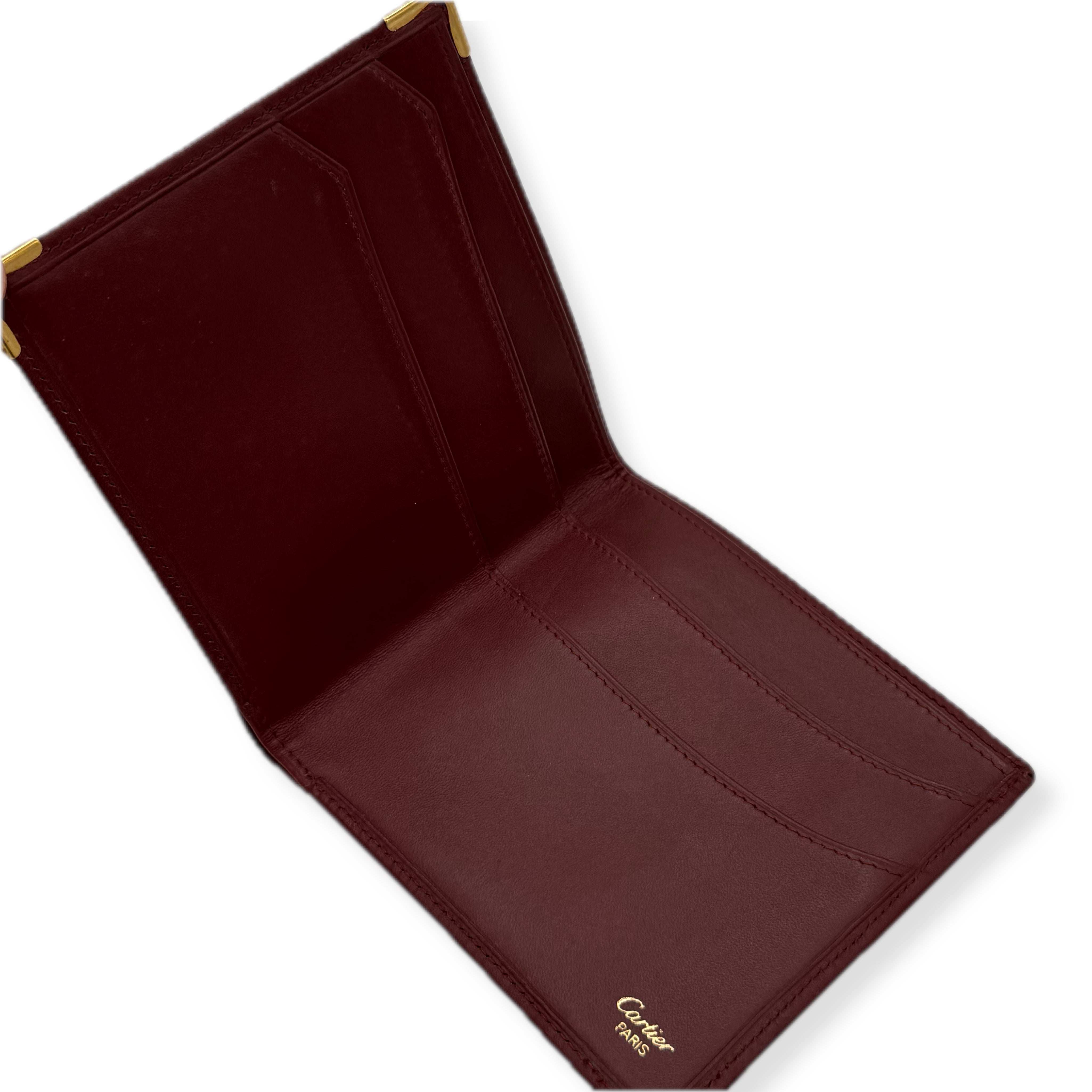 Cartier | Must de Cartier Bifold Wallet | Leather | Gold Hardware