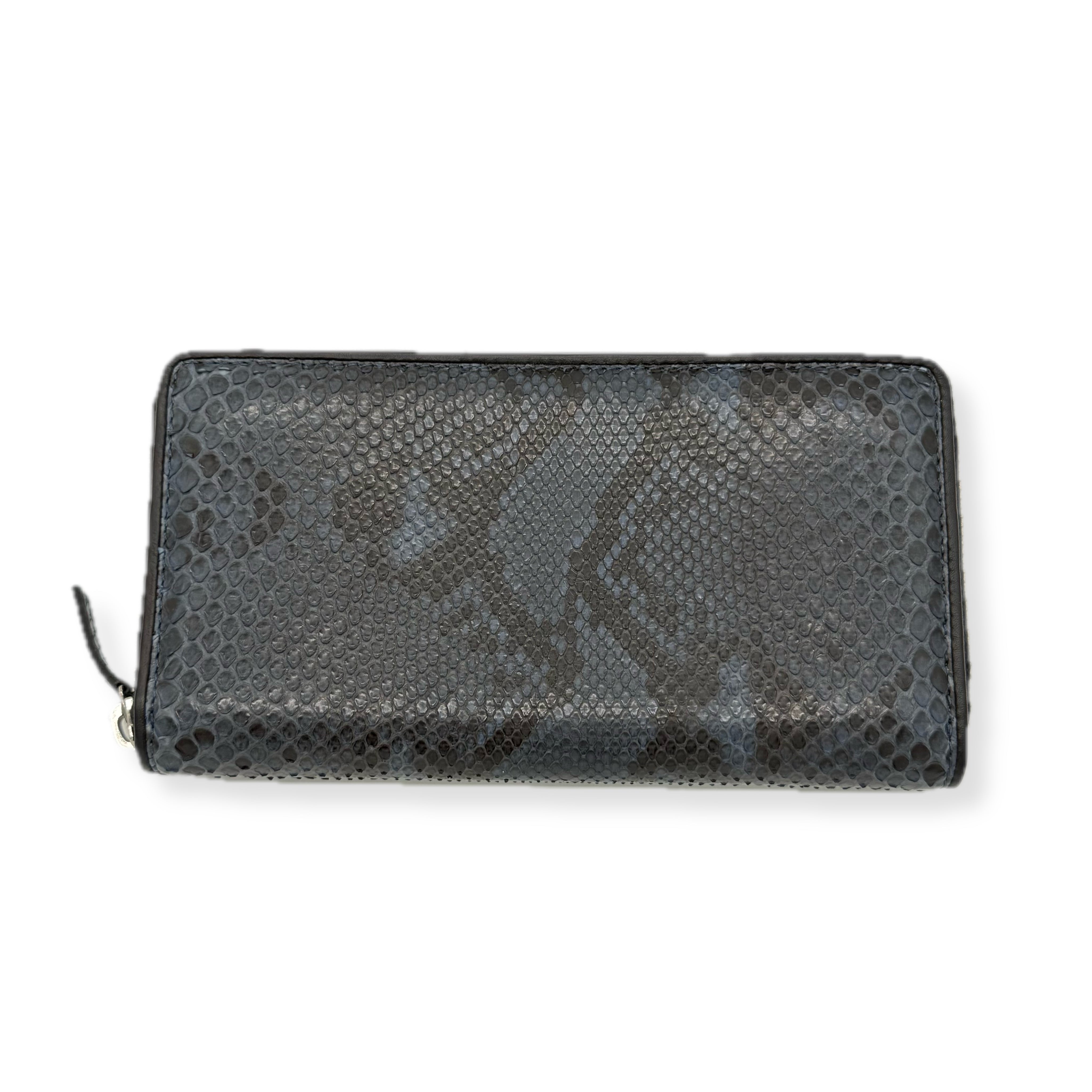 Gucci | Zip Long Wallet | Python | Silver Hardware