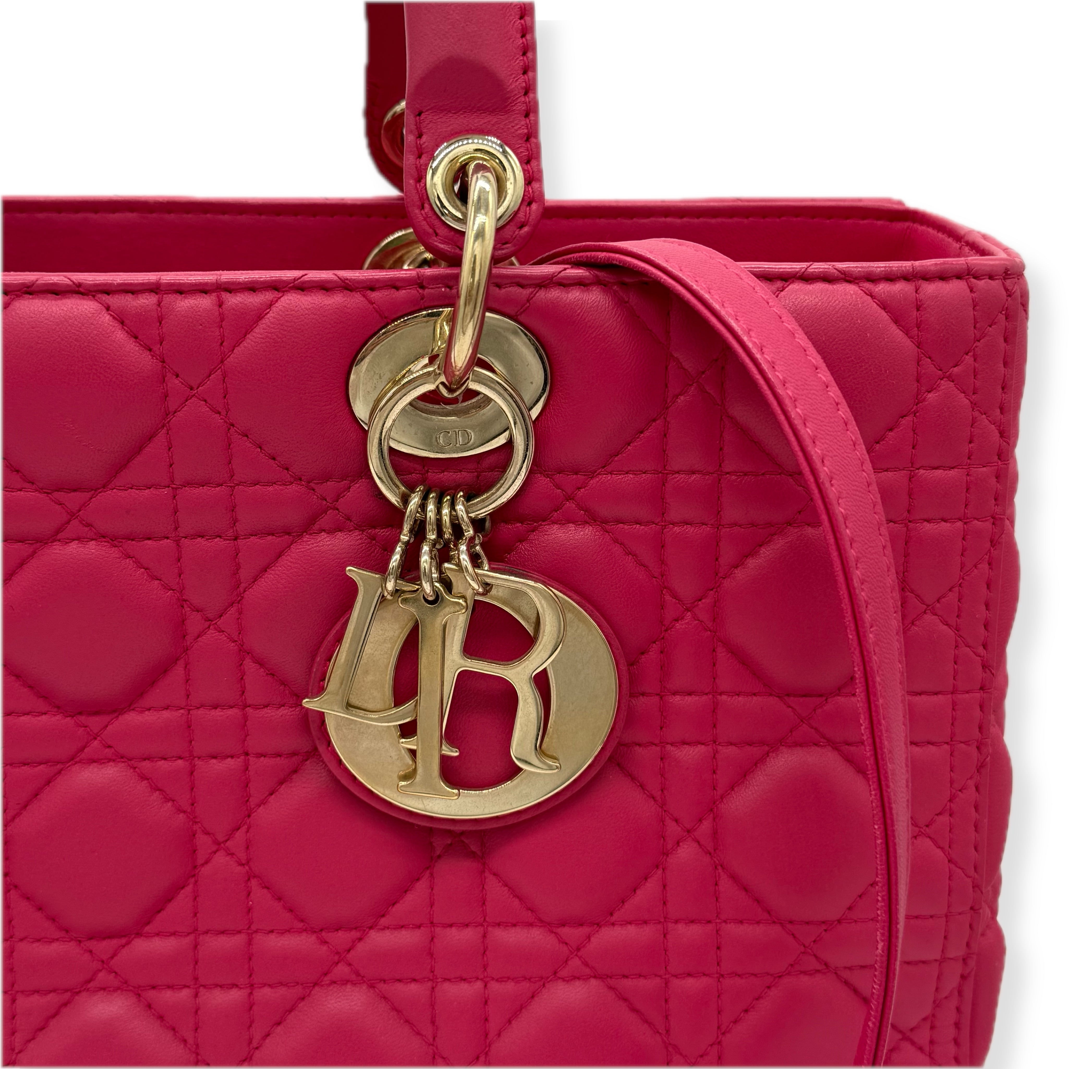 Christian Dior | Lady Dior Handbag | Leather | Gold Hardware