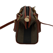 Fendi | Mini Boston Bag | Canvas |Gold Hardware