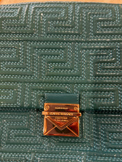 Versace teal shoulder bag