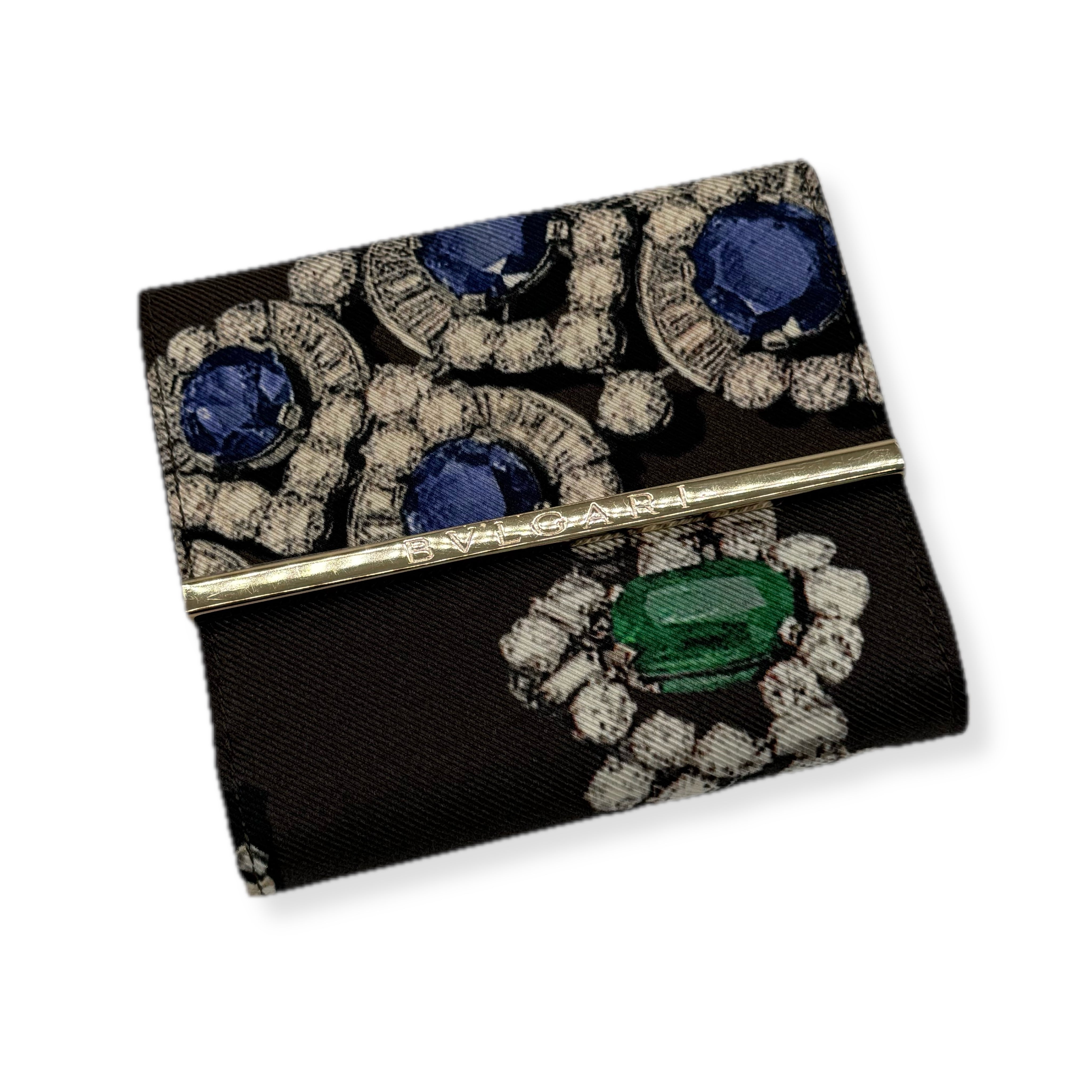 Bvlgari | Jewellery Pattern Bi-fold Wallet |Silver Hardware