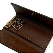 LV | Monogram Key Holder Case | Canvas | Gold Hardware