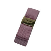 Salvatore Ferragamo | Pink Bow Hair Clip | Gold Hardware