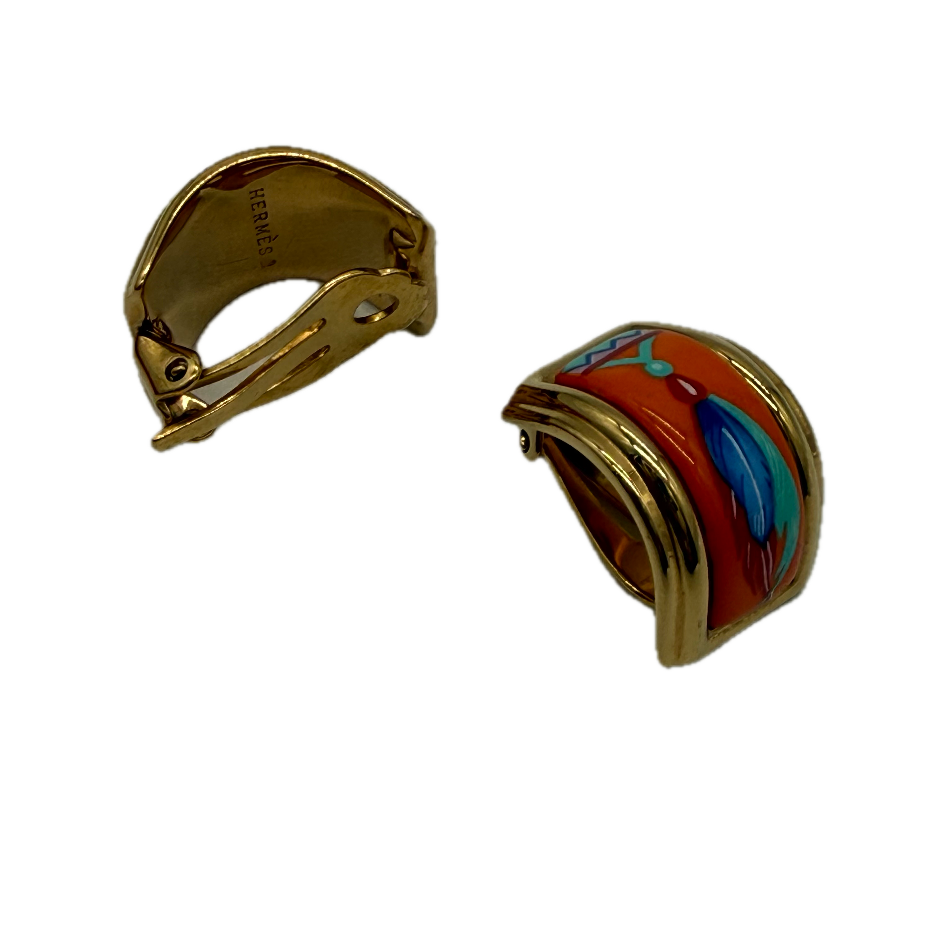 Hermes | Clip On Earrings | Gold Hardware