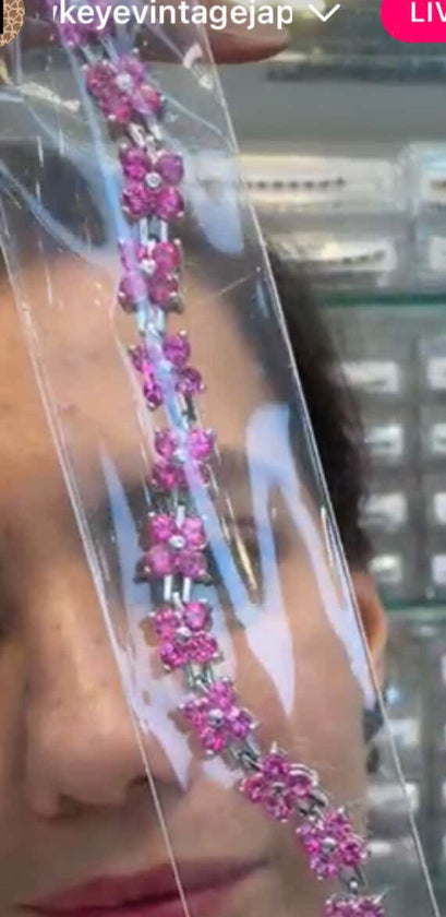 Liliparisam pink topaz bracelet