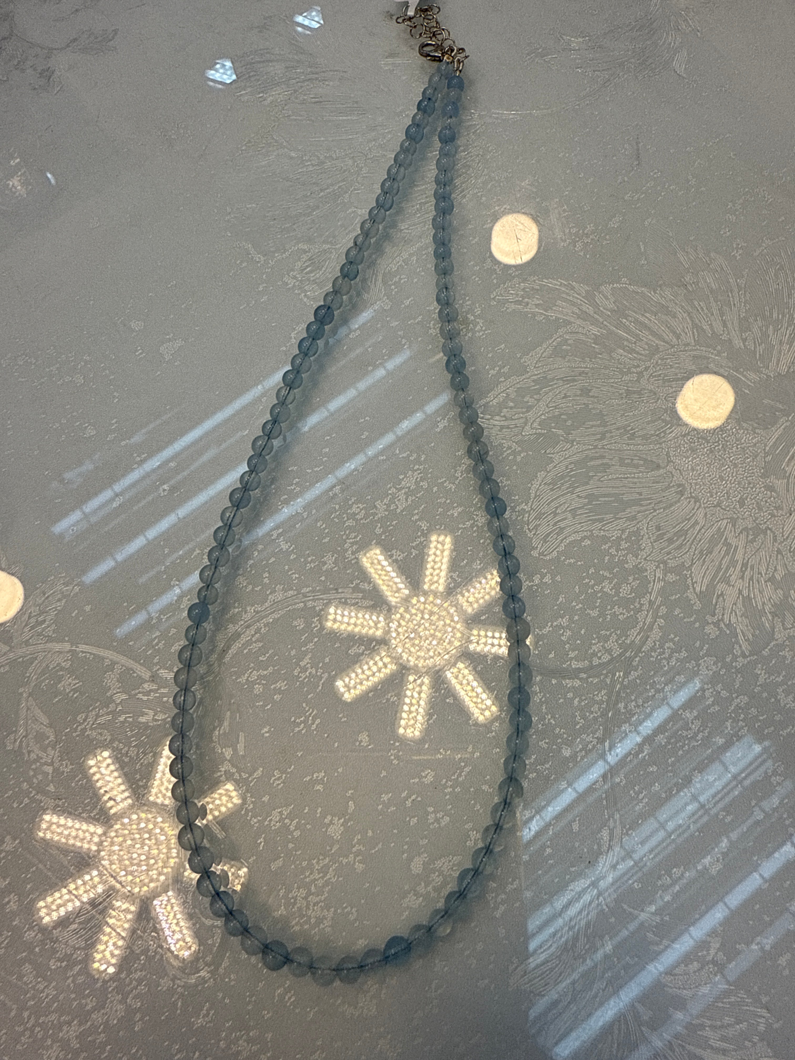 Beaded aqua necklace vickysukkar bkk