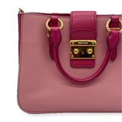 Miu Miu | Madras Satchel Crossbody Bag | Goatskin | Gold Hardware