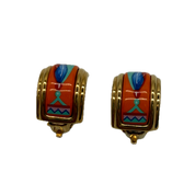 Hermes | Clip On Earrings | Gold Hardware