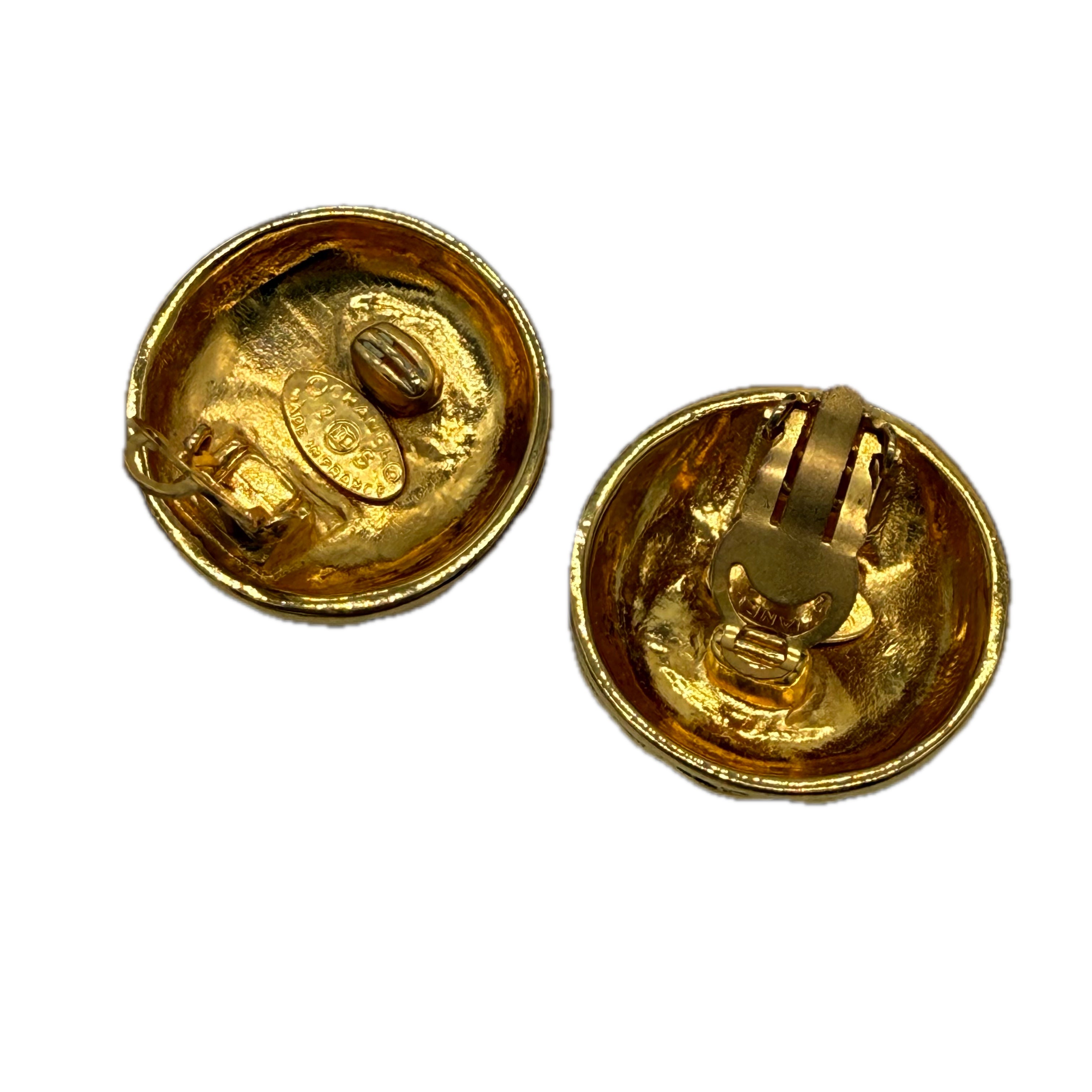 Chanel | CC Logo Clip-on Earrings | Gold Plated