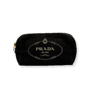 Prada | Canapa Logo Pouch | Canvas | Gold Hardware