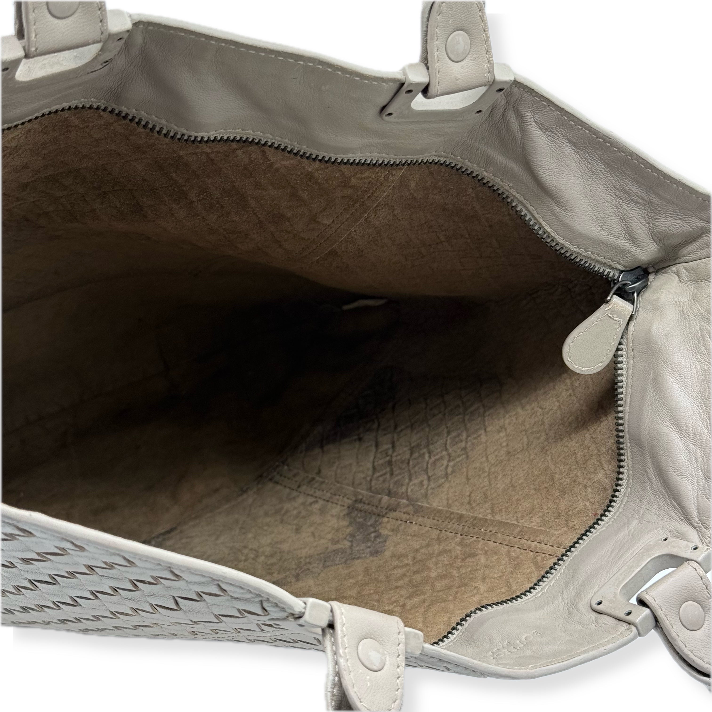 Bottega Veneta | Nappa Intrecciato Woven Tote Bag | Leather | Gunmetal Hardware