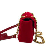 Gucci | GG Marmont Flap Bag | Velvet | Gold Hardware