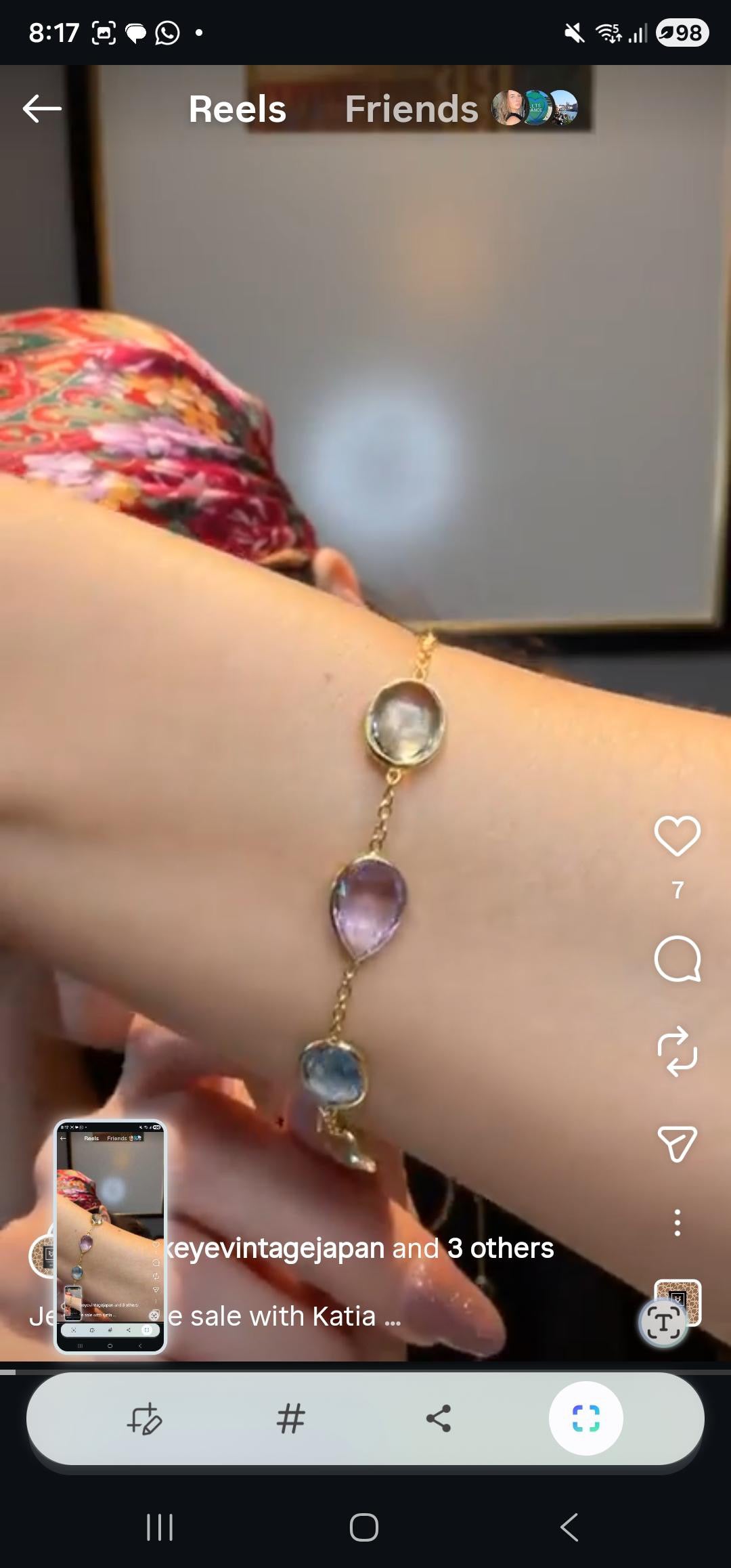 Joannevarga1 multi stones bracelet