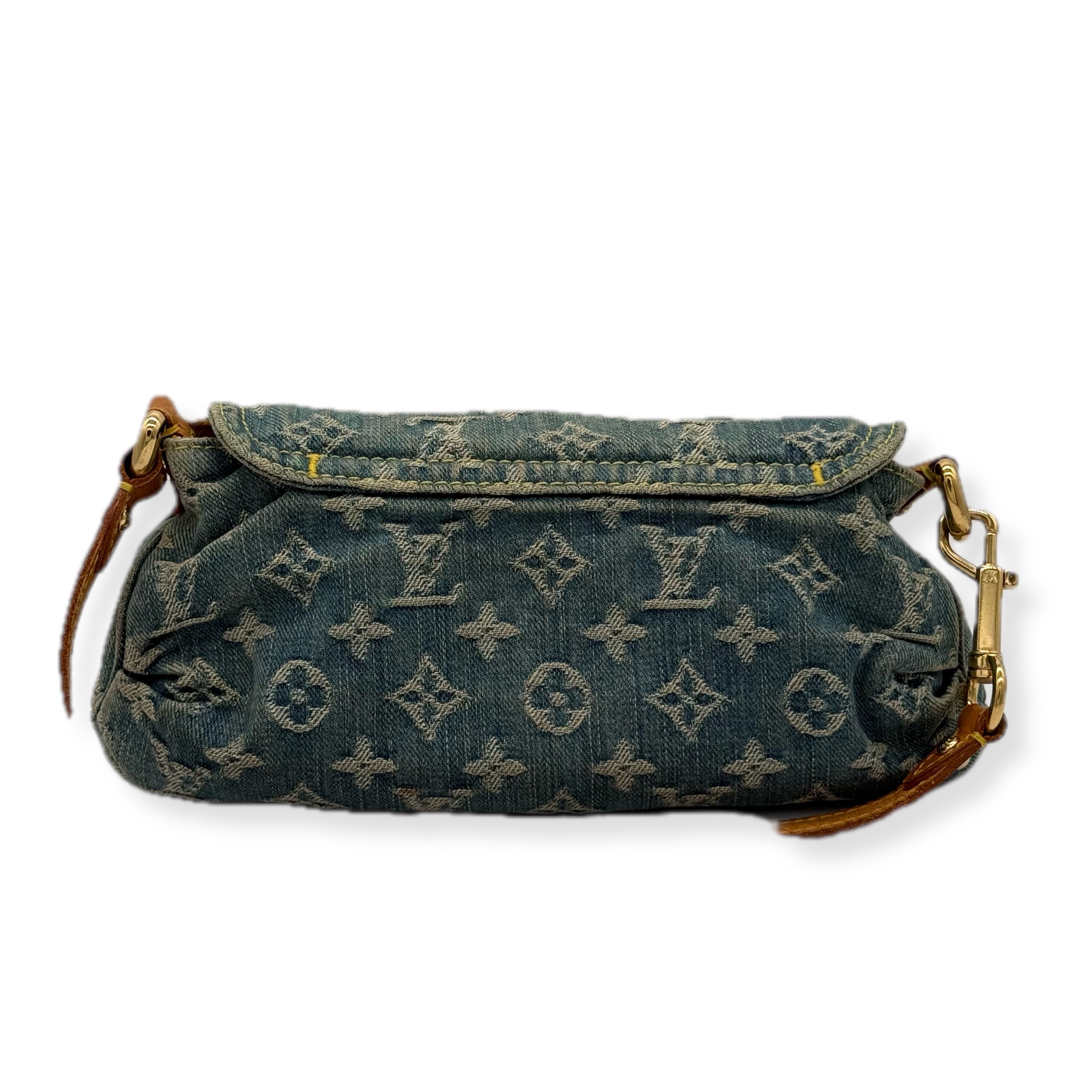 Louis Vuitton | Small Monogram Shoulder Bag | Denim | Gold Hardware