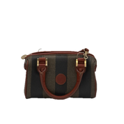 Fendi | Mini Boston Bag | Canvas |Gold Hardware