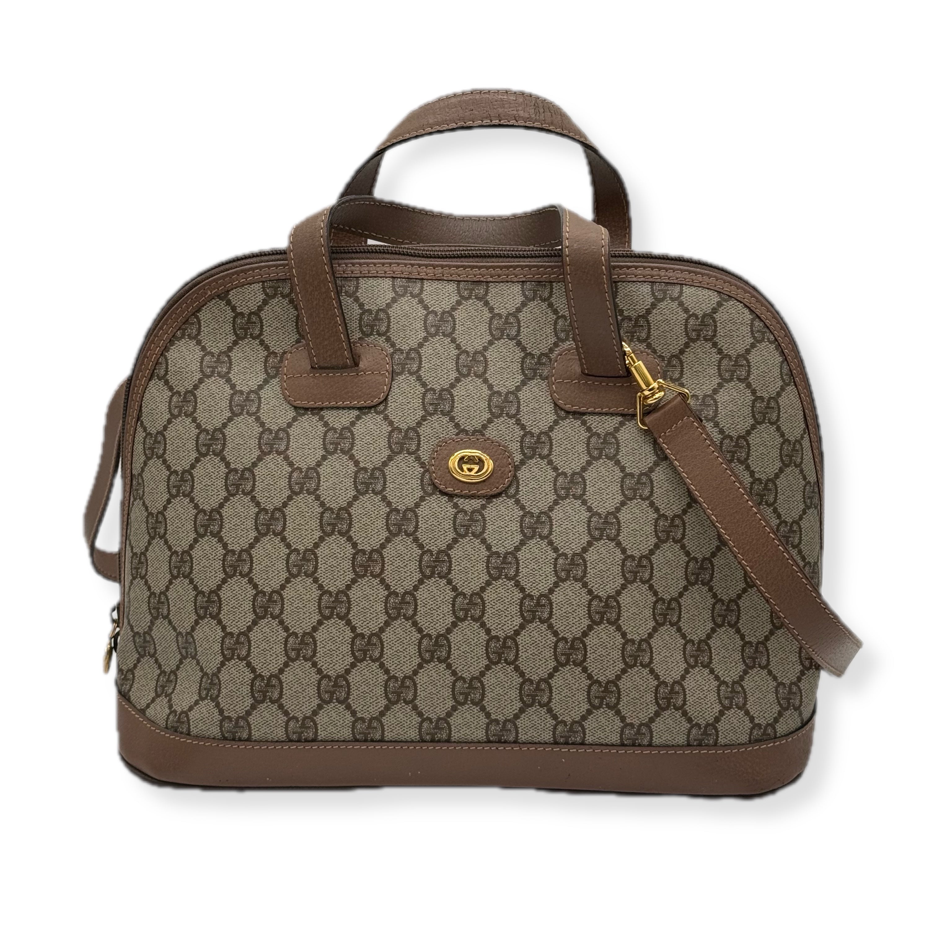 Gucci | Plus Dome Handbag | Canvas | Gold Hardware