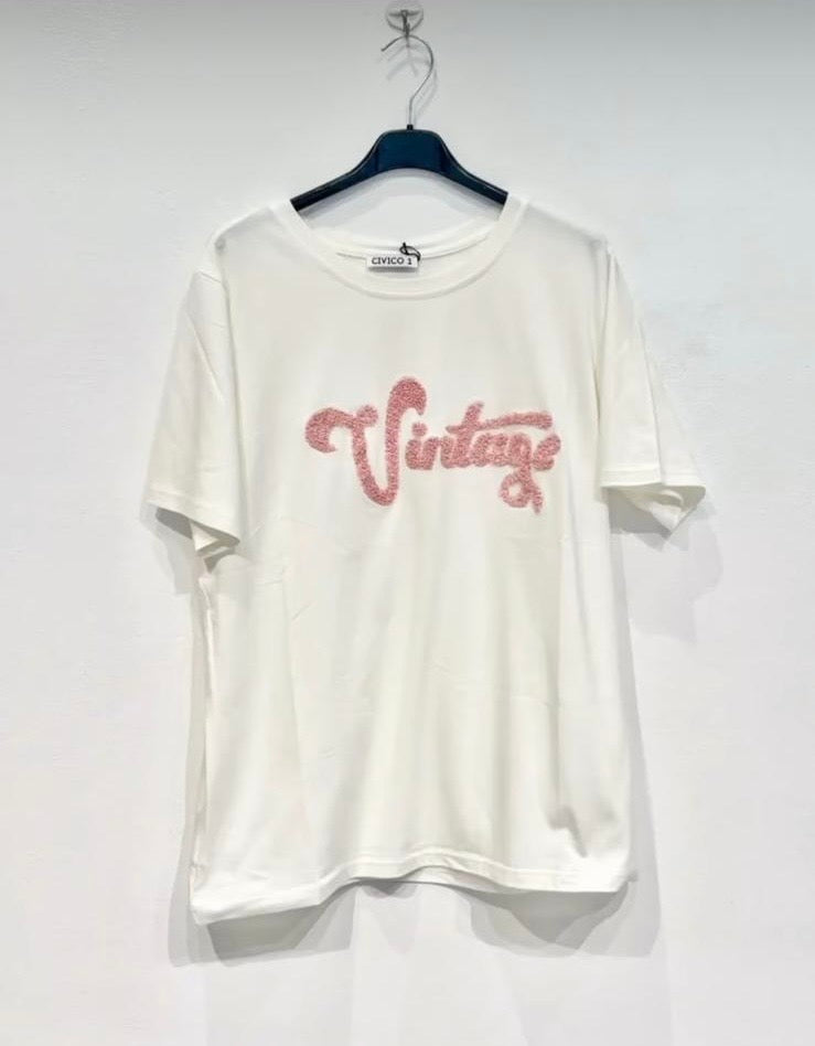 Vintage Tee Pink - Linda