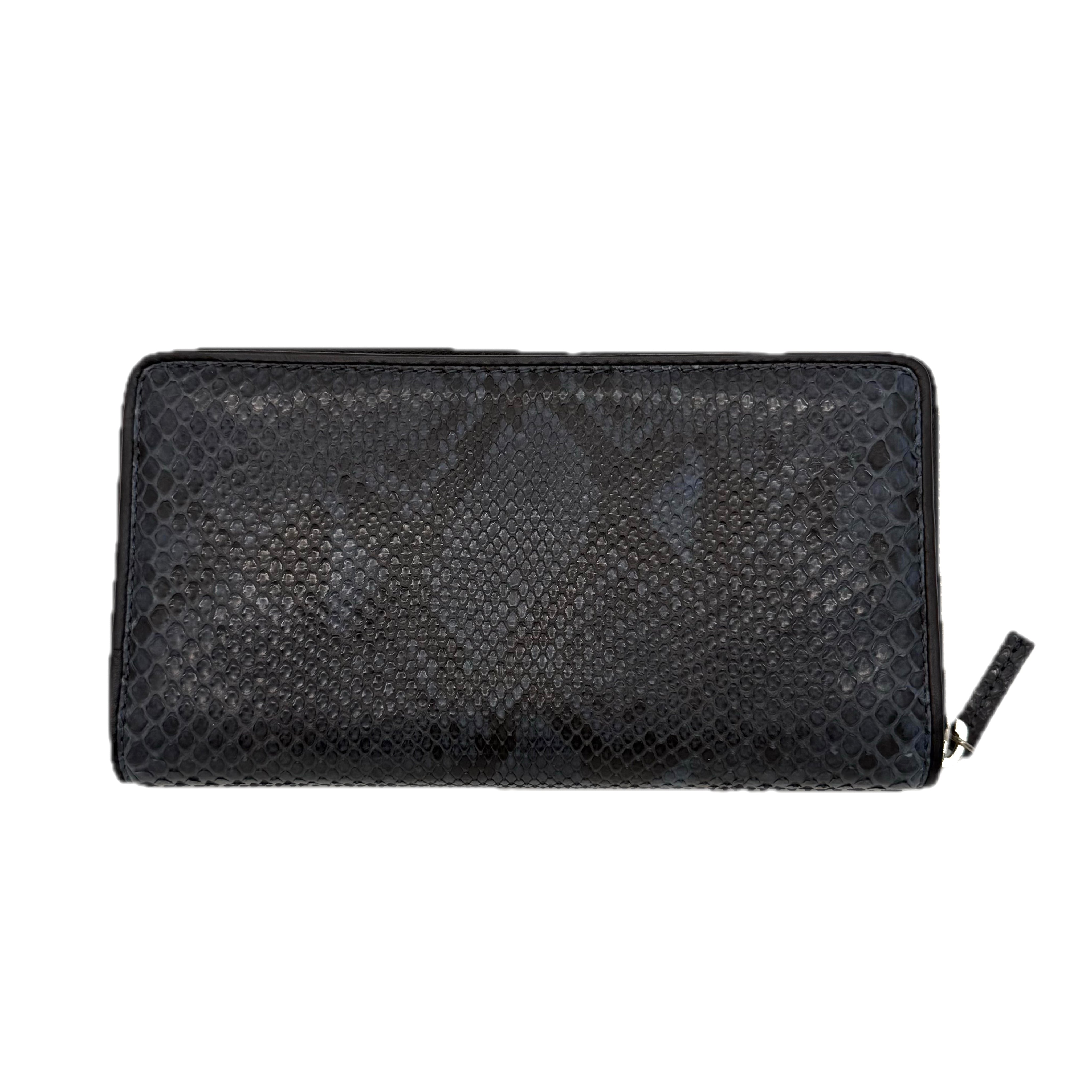 Gucci | Zip Long Wallet | Python | Silver Hardware