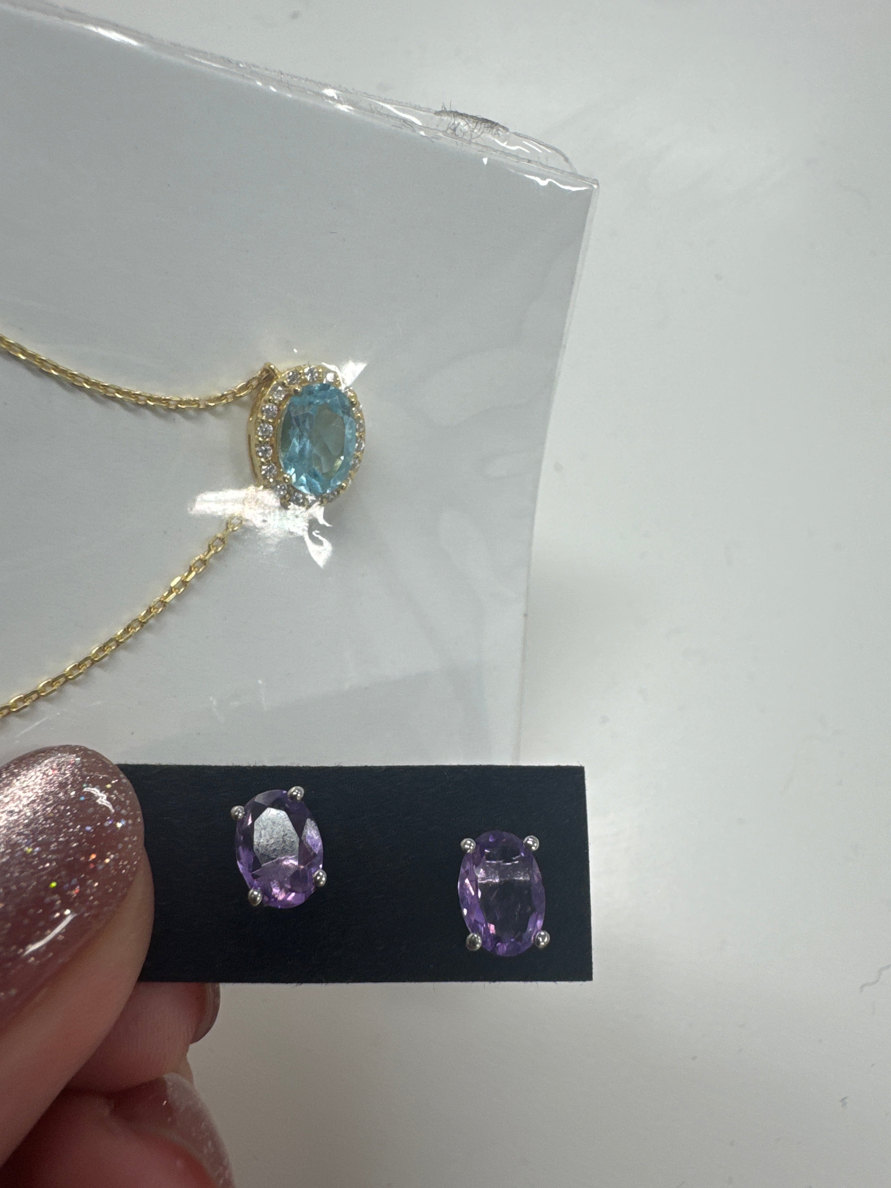 Reets88_amethyst earrings and topaz necklace_jp