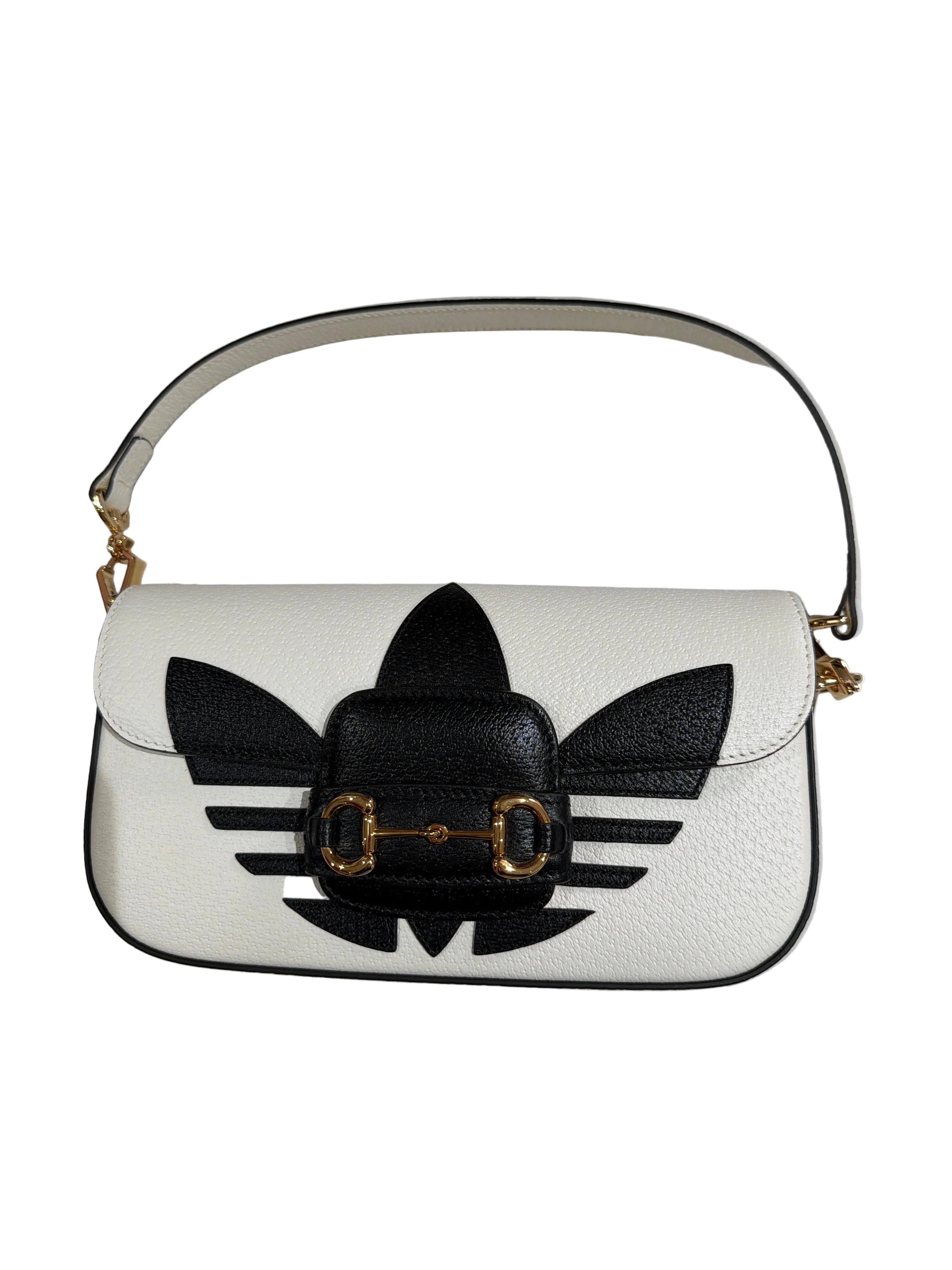 Gucci x Adidas | White Shoulder Bag with Chain Strap - Cons