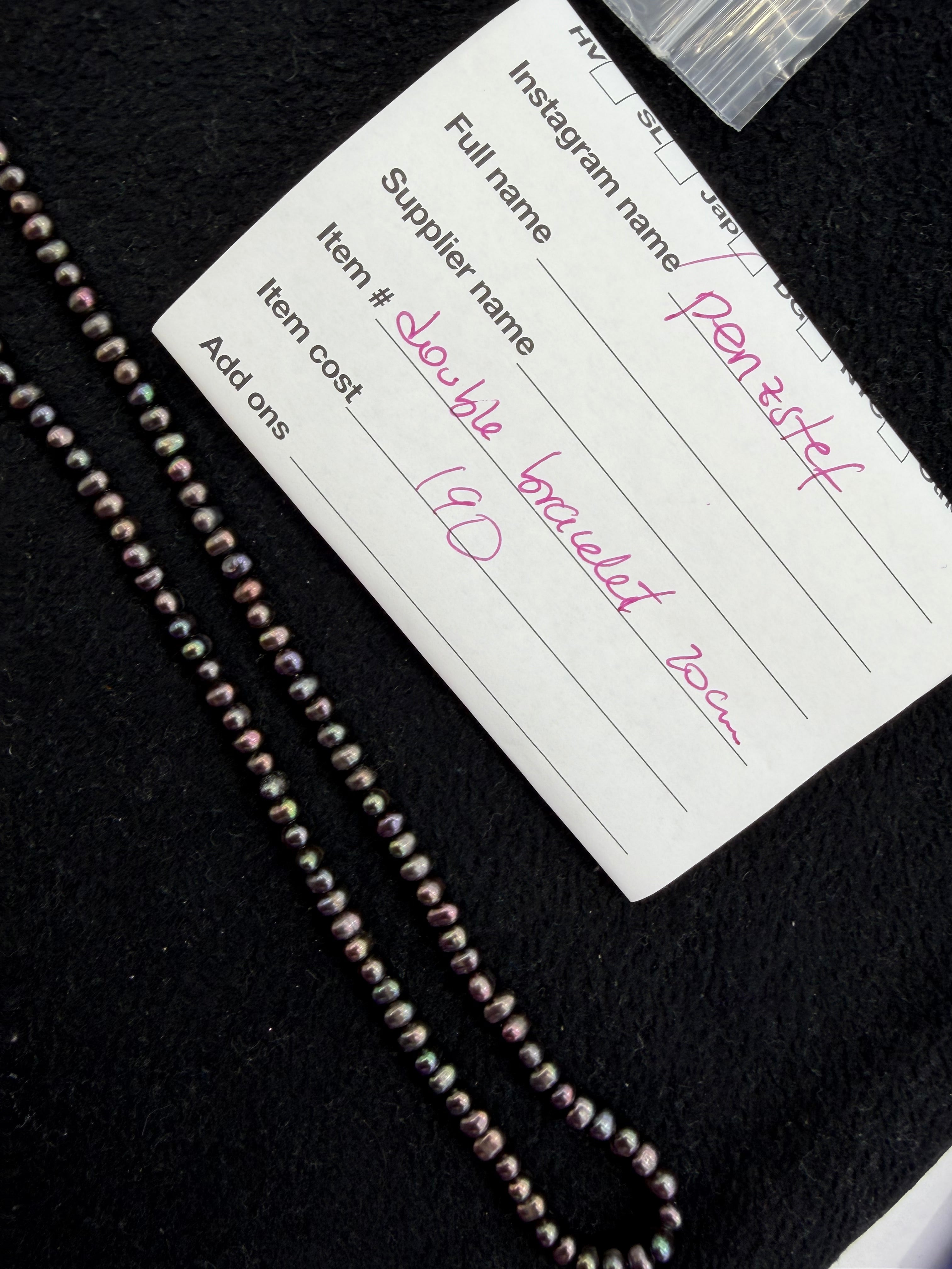 Penzstef pearl strand (for double bracelet)