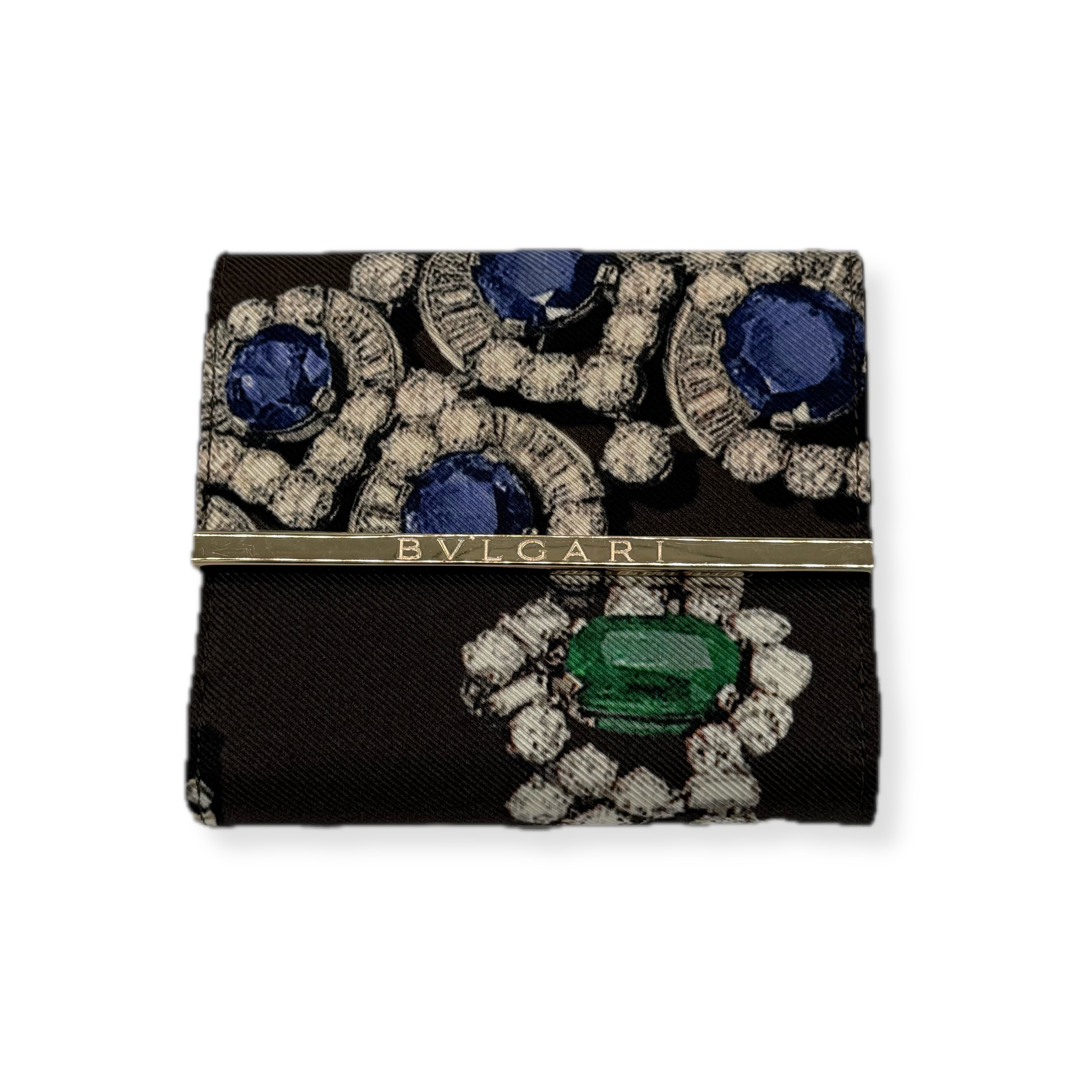 Bvlgari | Jewellery Pattern Bi-fold Wallet |Silver Hardware