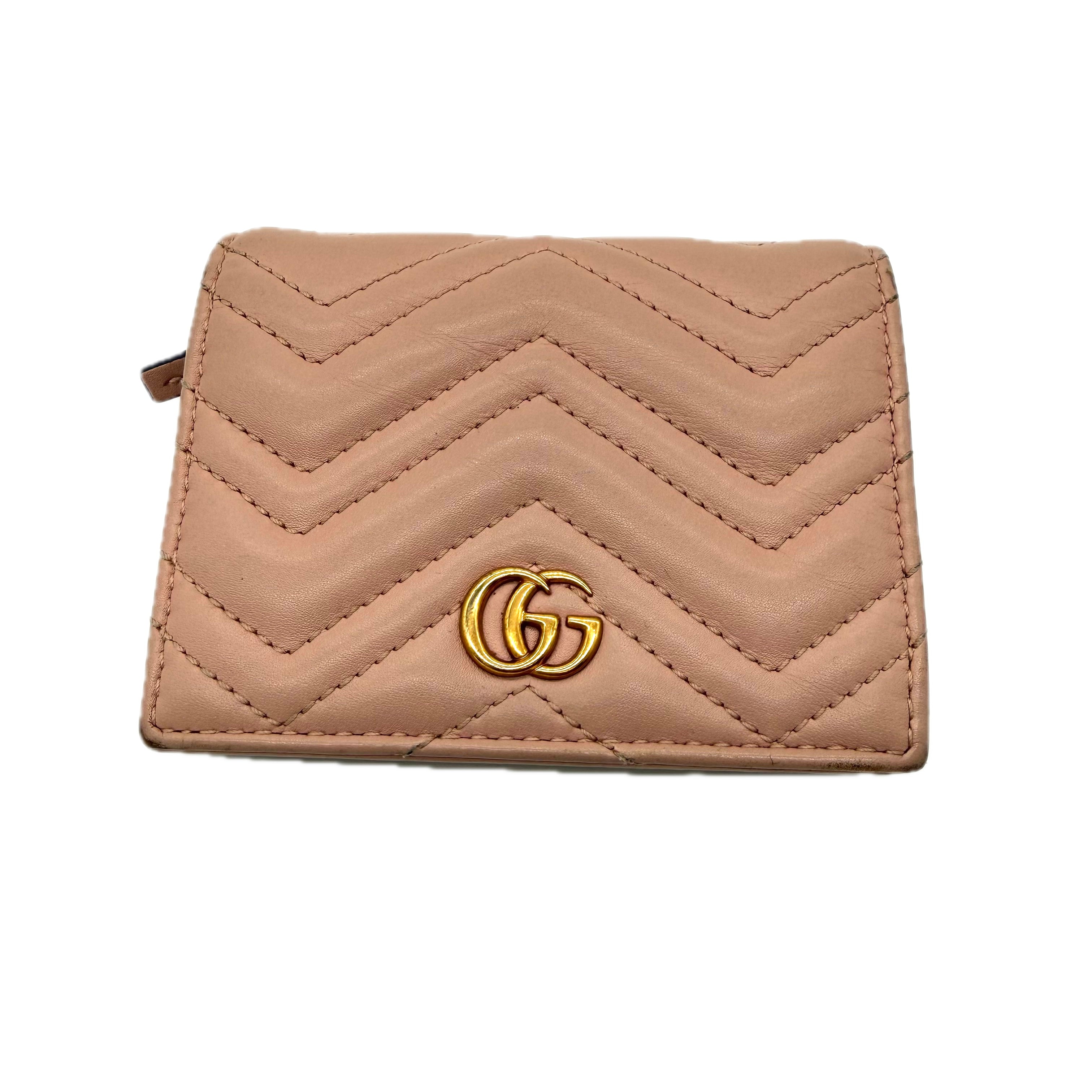 Gucci | GG Marmont Card Case Wallet | Leather | Gold Hardware