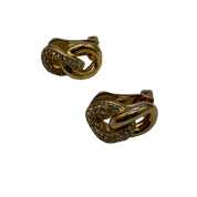 Dior | Chain Link Clip On Earrings | Gold Hardware