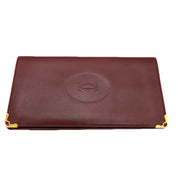 Cartier | Must de Cartier Bifold Long Wallet | Leather |Gold Hardware