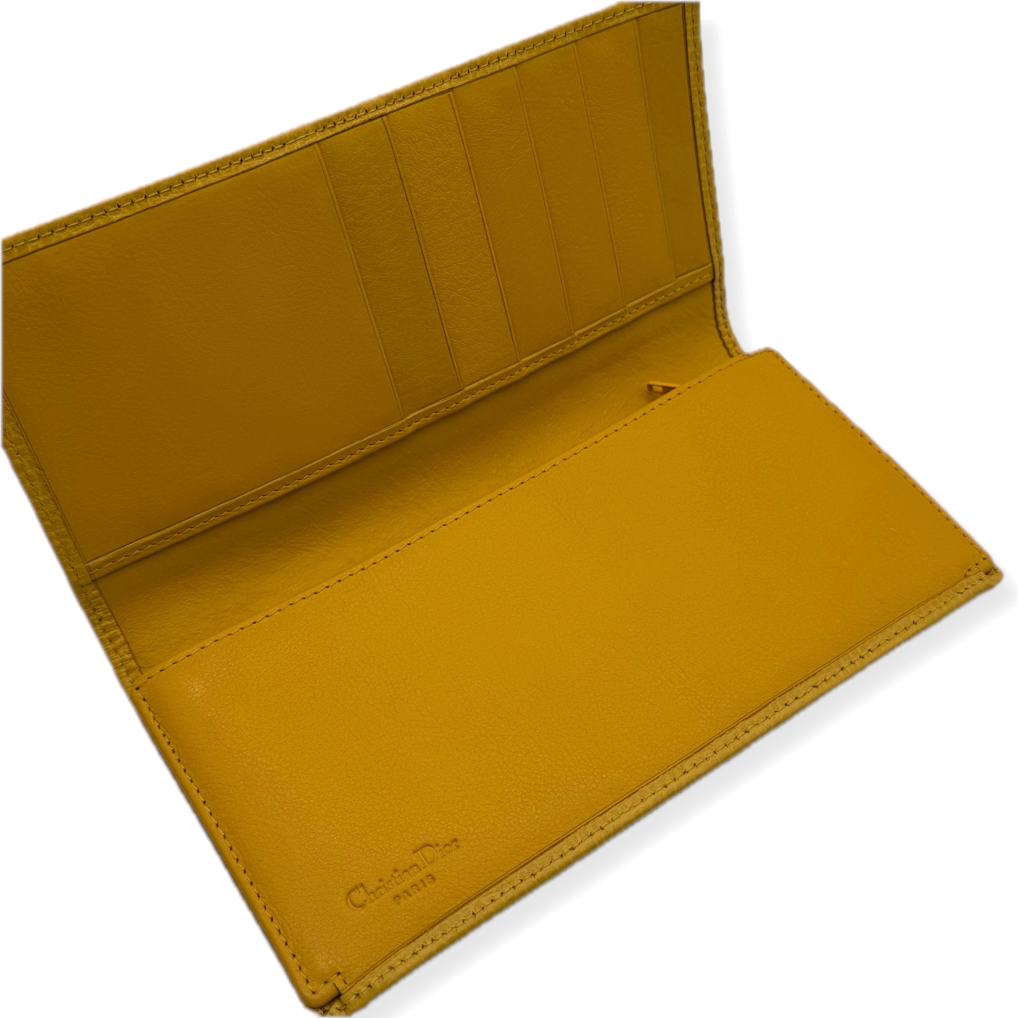 Christian Dior | Bi-Fold Long Wallet | Leather | Gold Hardware