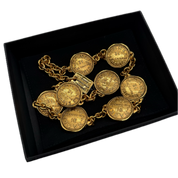 Chanel | Vintage Rue Cambon Medallion Chain Belt | Gold Plated