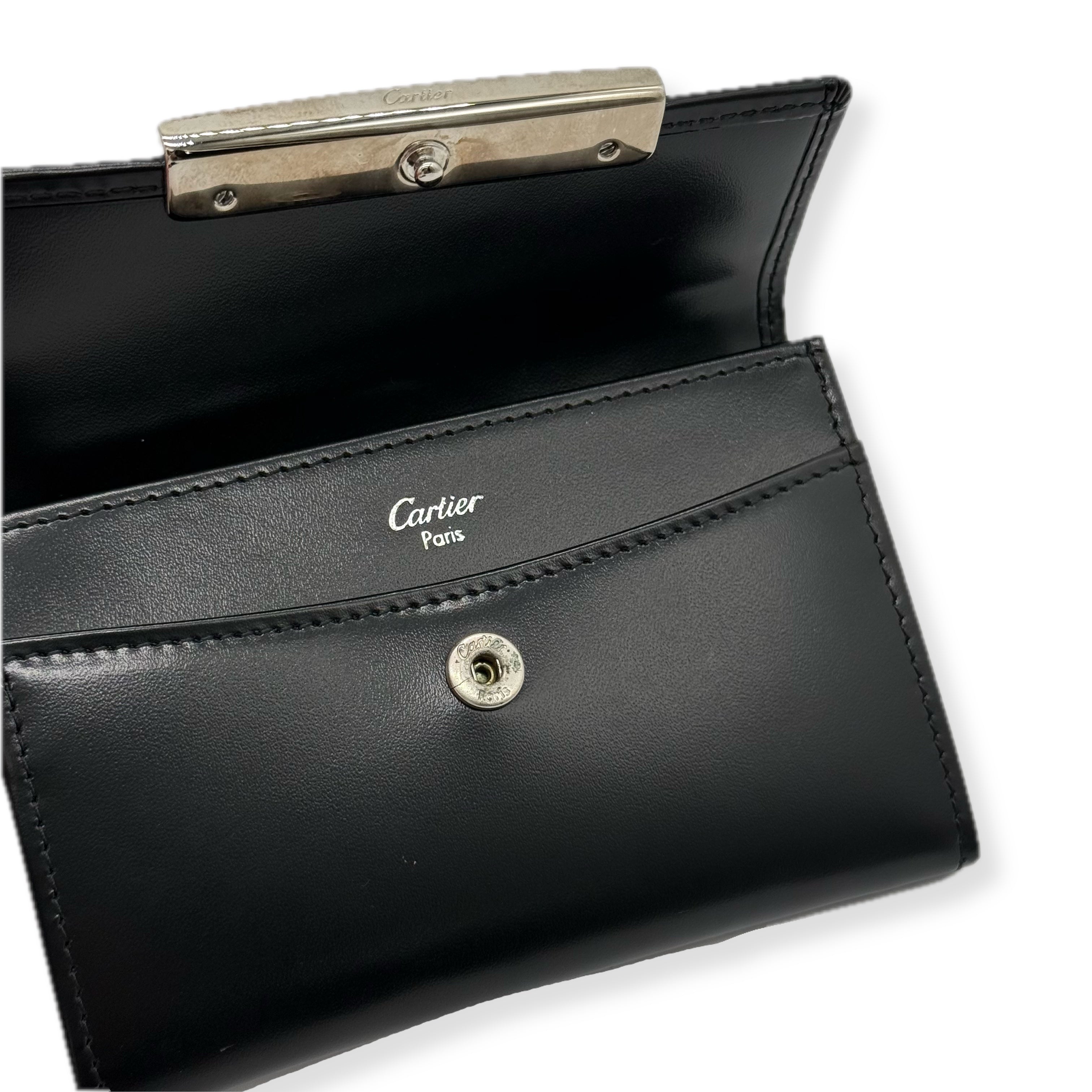 Cartier | Love Collection Trifold Wallet | Leather | Silver Hardware