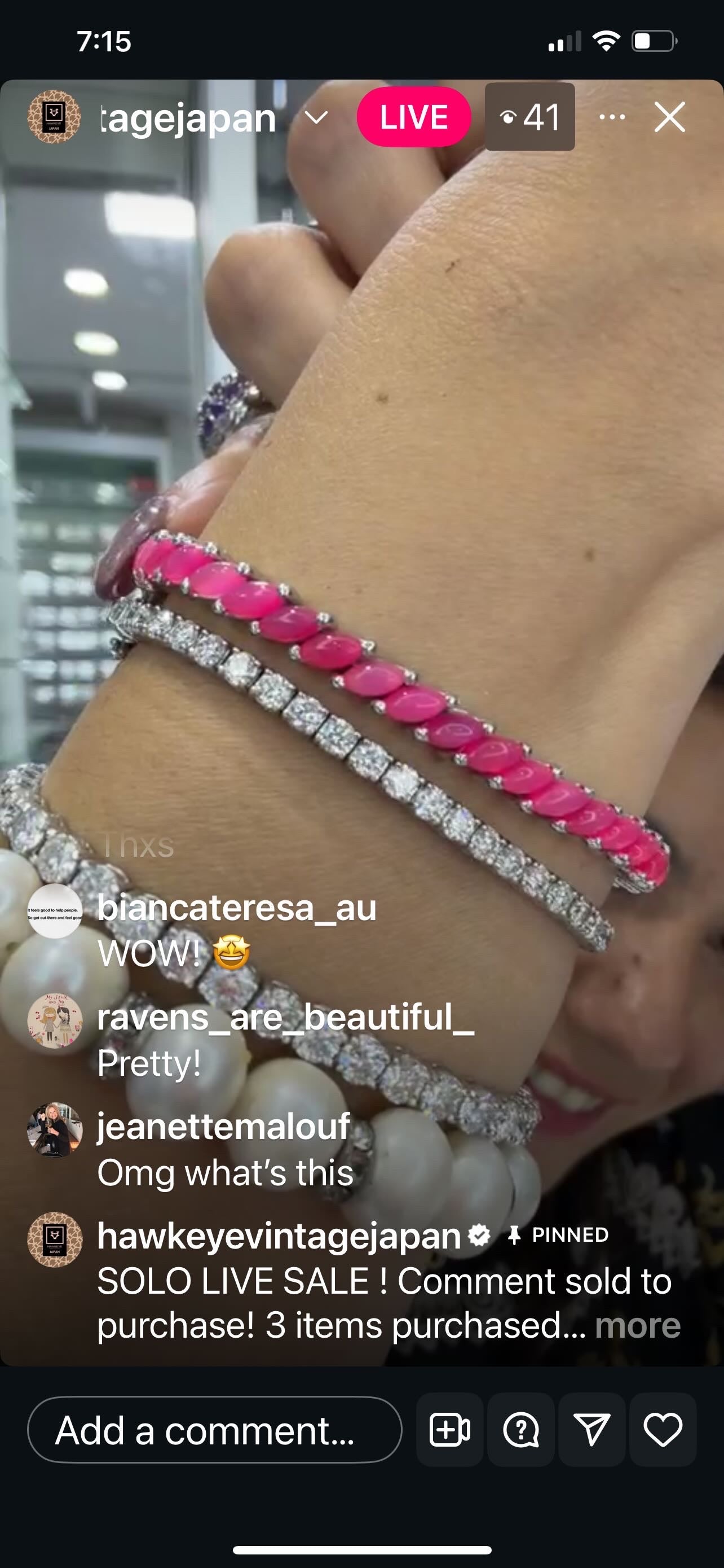 Jeanettemalouf pink bracelet