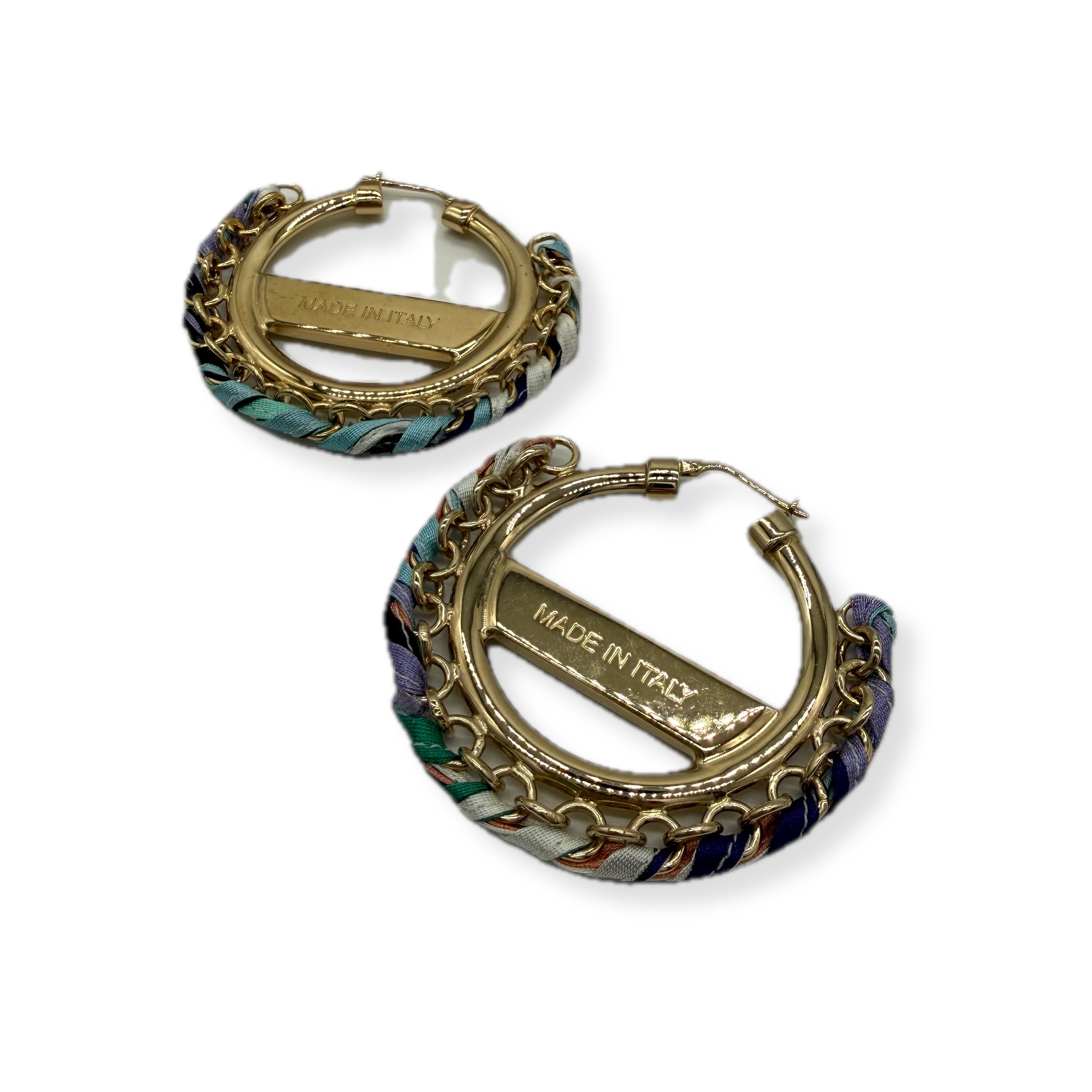Emilio Pucci | Hoop Earrings | Gold Hardware