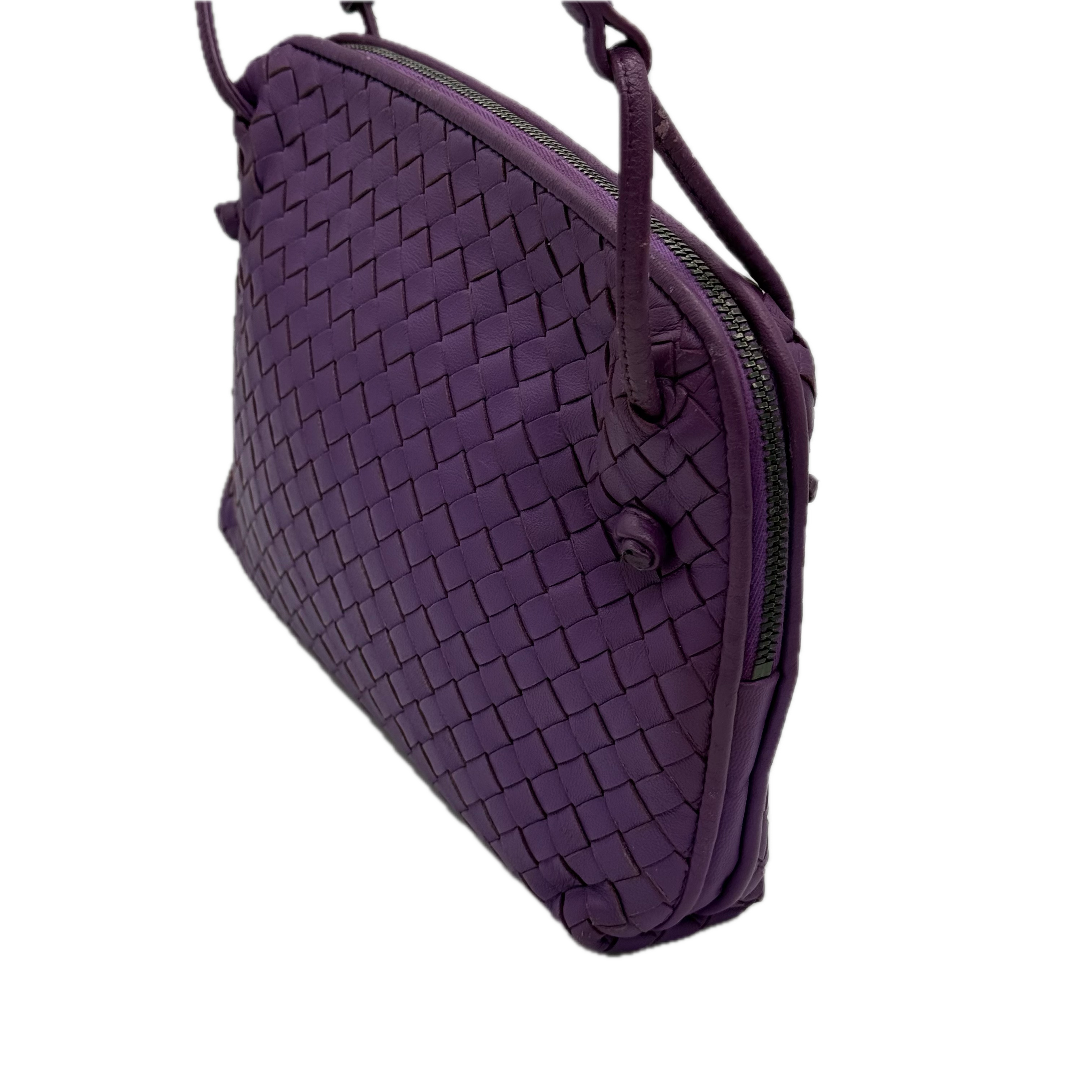 Bottega Veneta | Intrecciato Woven Crossbody Bag | Napa Leather | Gunmetal Hardware