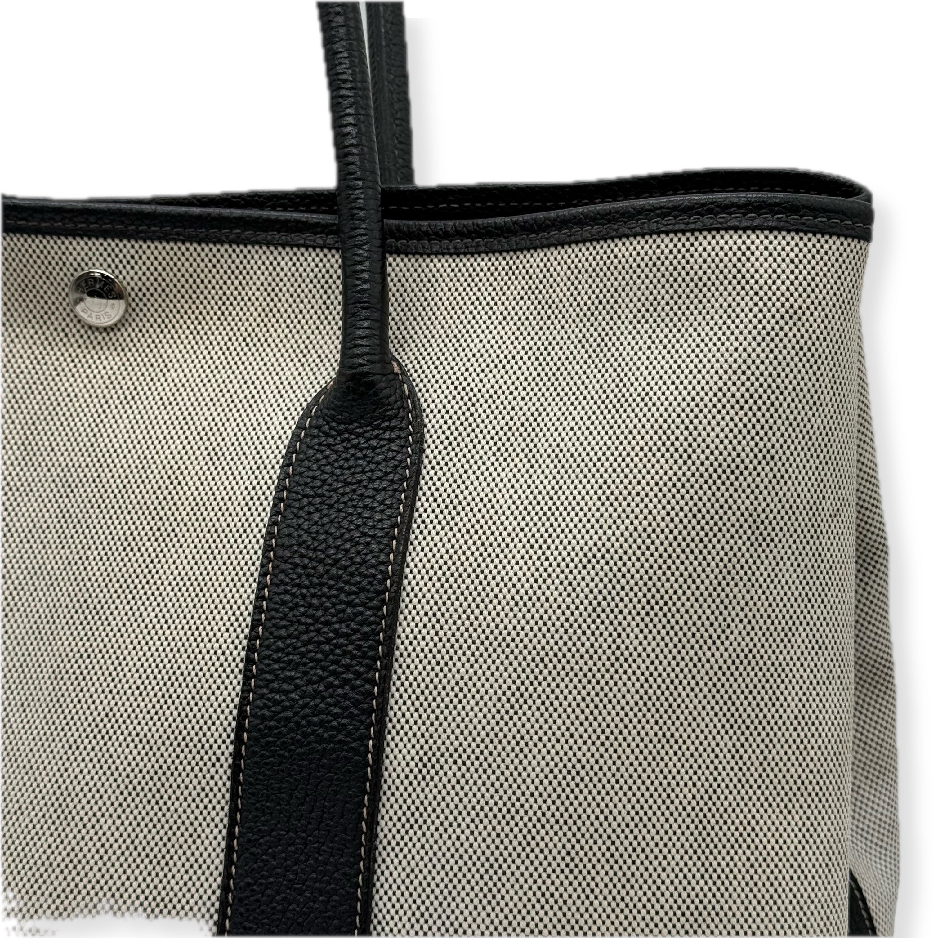 Hermes | Garden Party Handbag | Canvas | Silver Hardware