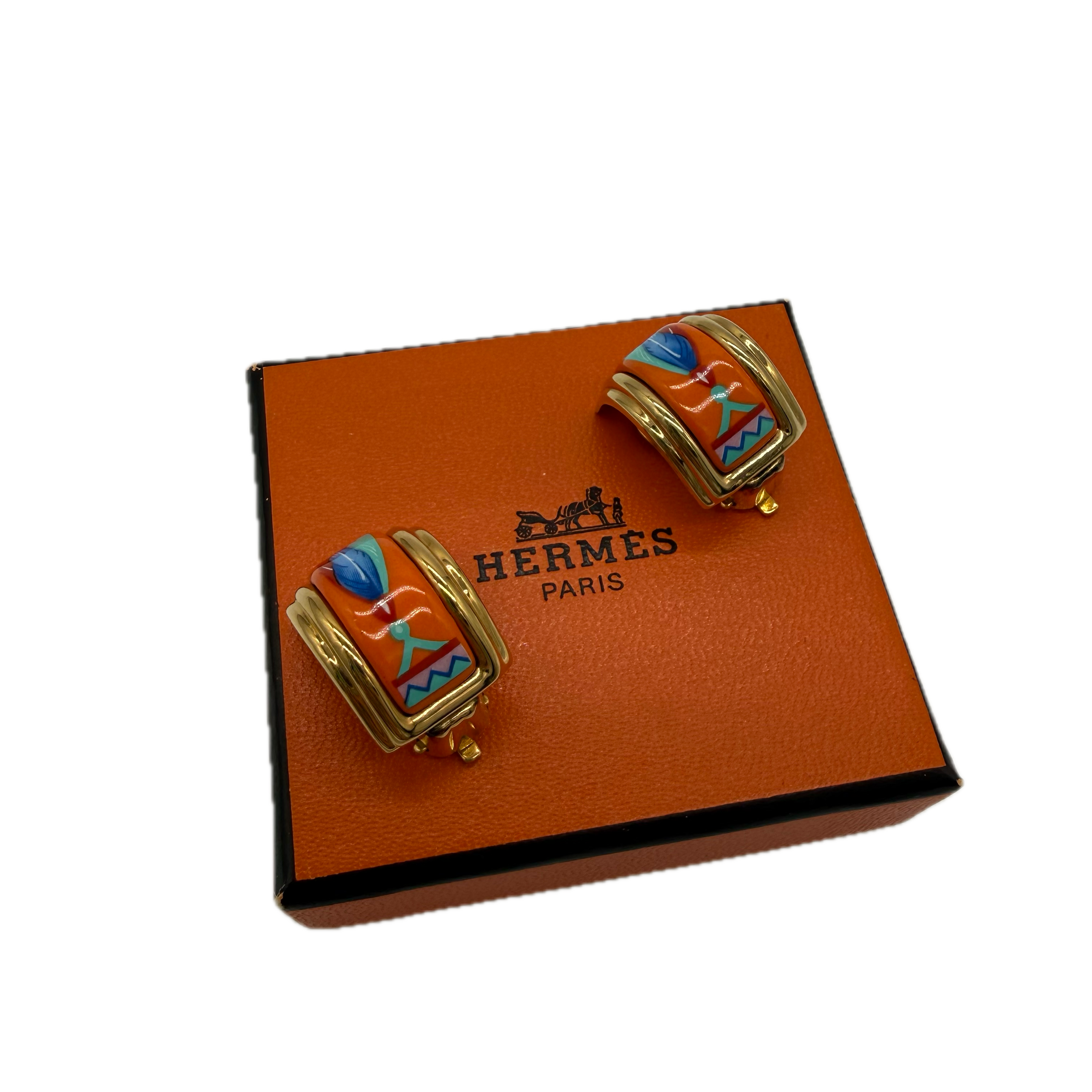 Hermes | Clip On Earrings | Gold Hardware