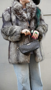 Gucci | GG Denim Mini Shoulder Bag – Black (Excellent Condition)