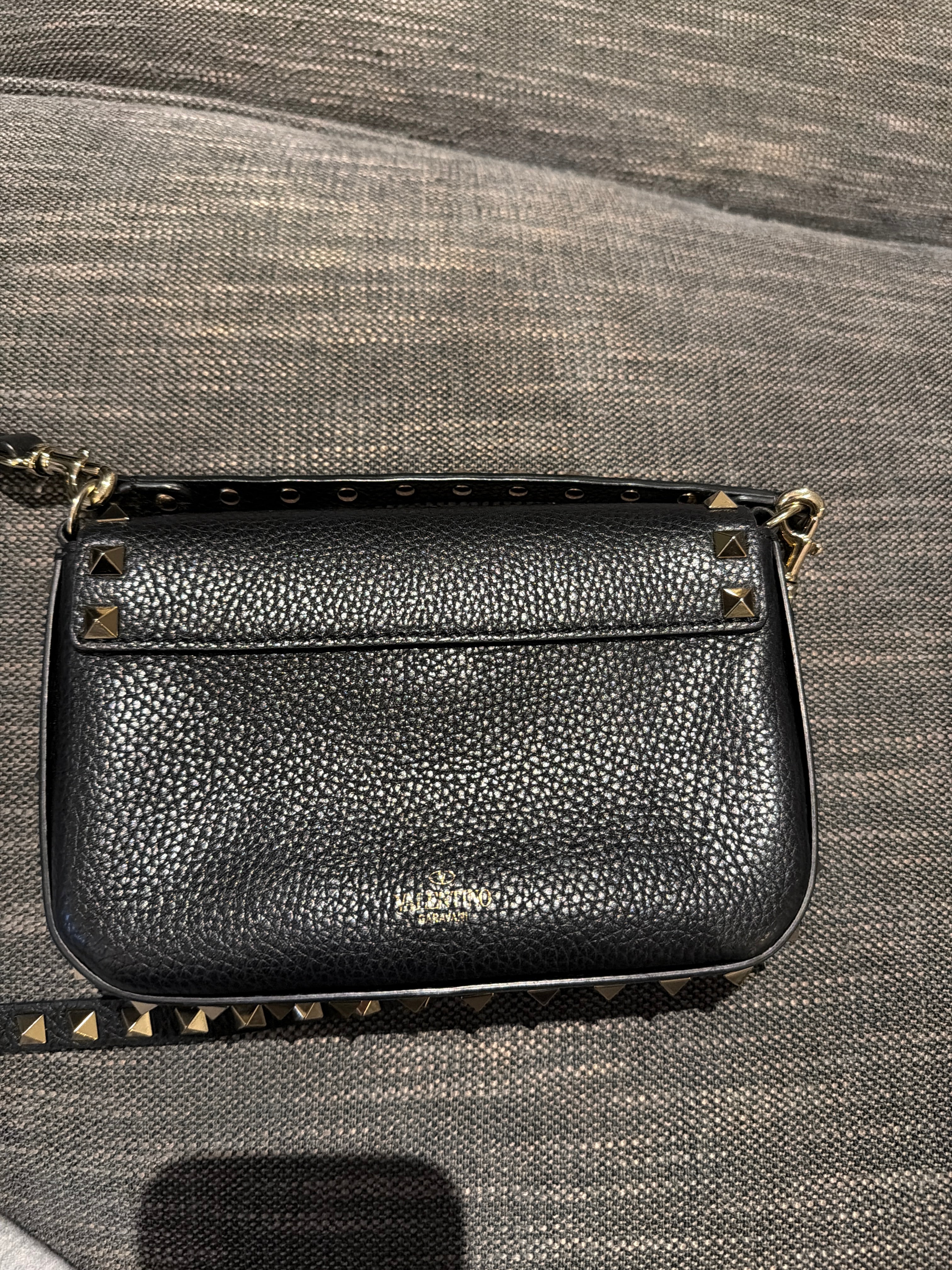 Valentino Mini Leather Garavani Rock Stud Cross Body