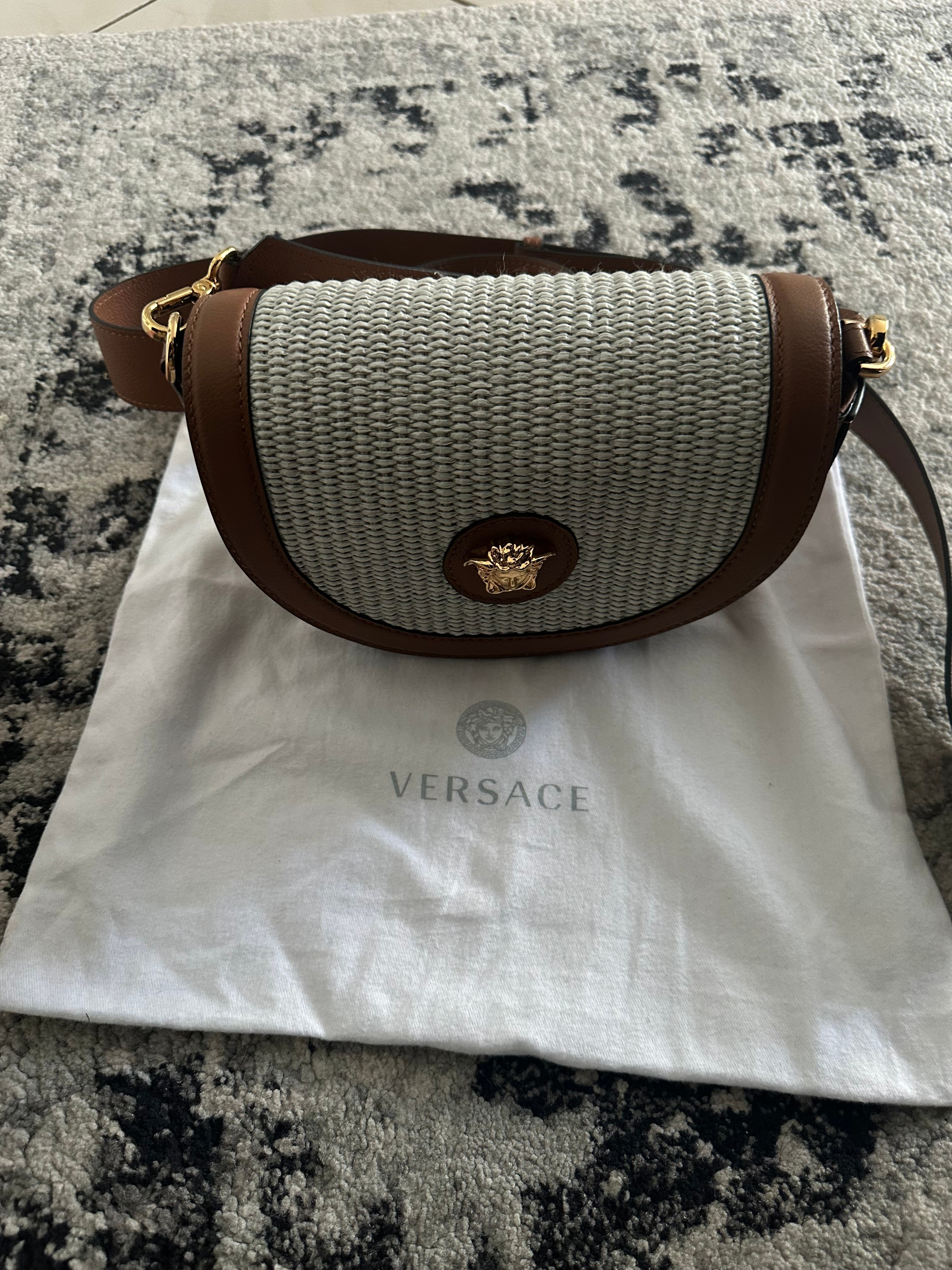 Versace ratten and leather bag with original dustbag