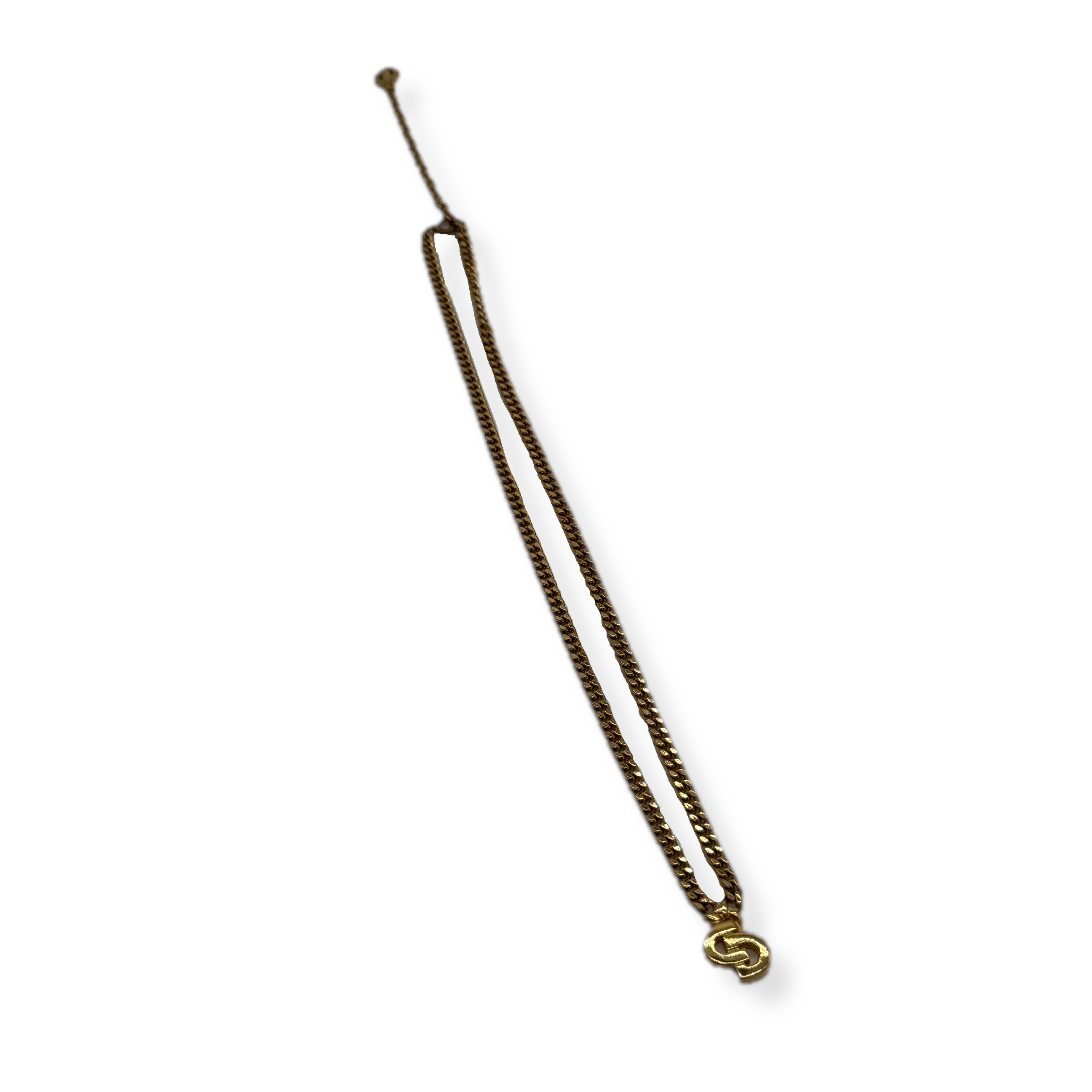 Dior | CD Logo Necklace | Gold Hardware